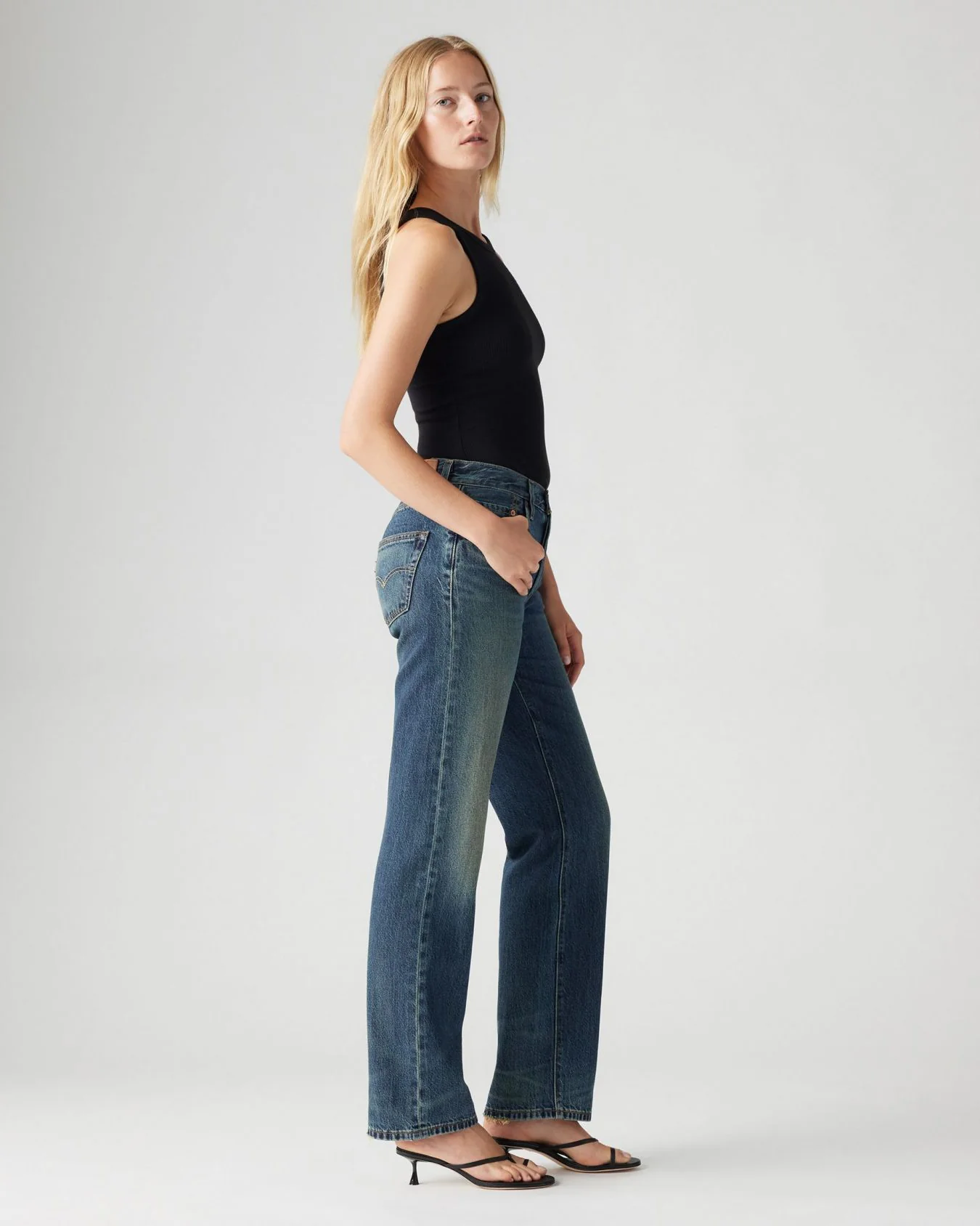 Levi's® Womens 501 90's Lightweight Relaxed Straight Fit Jeans - Bless The Rain - Image 5