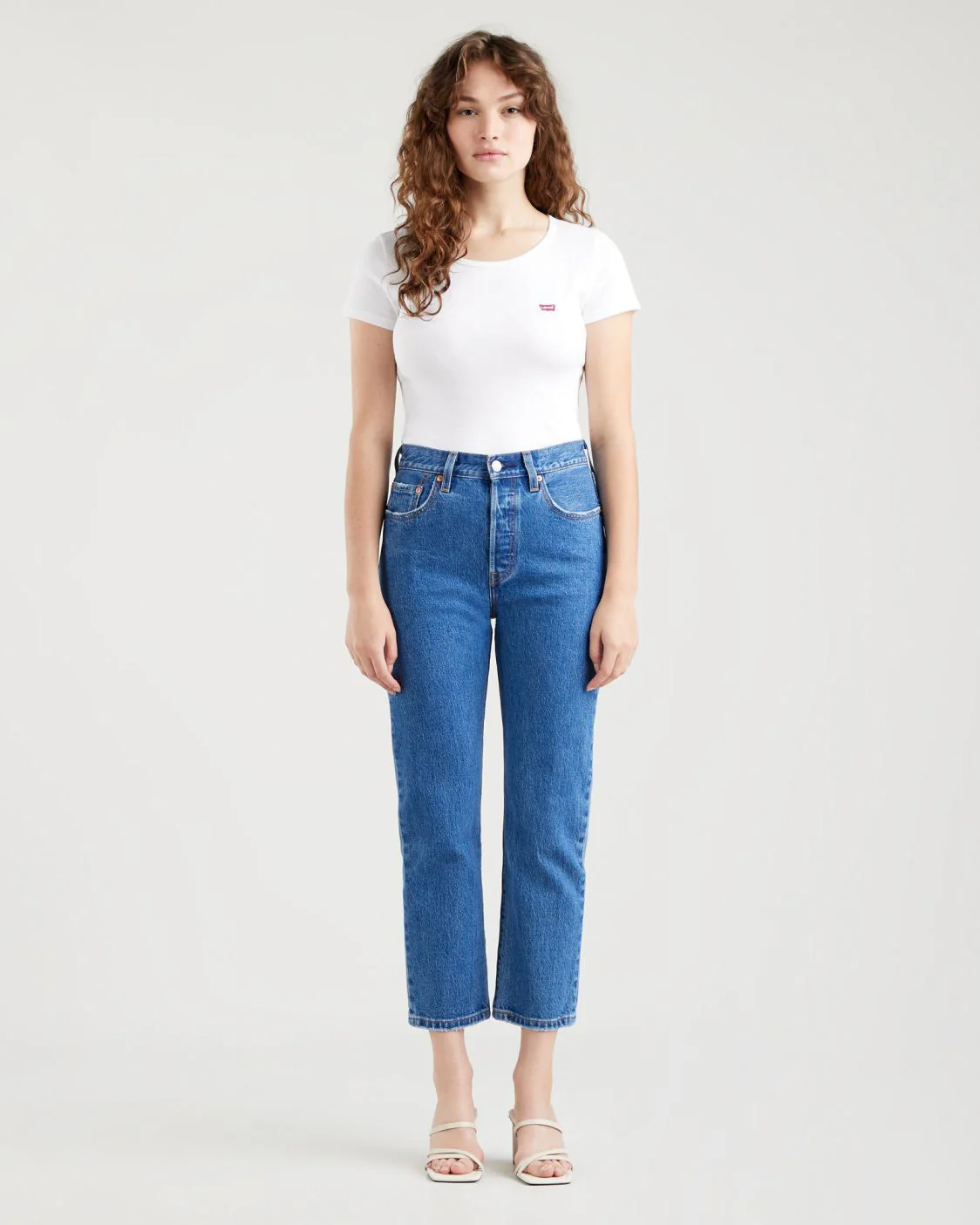 Levi's® Womens 501 Crop Jeans - Jazz Pop - Image 3