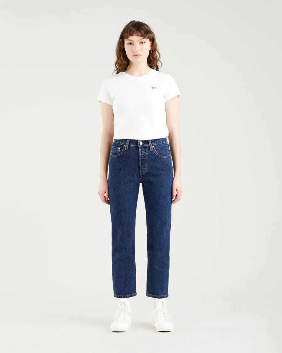 Levi's® Womens 501 Crop Jeans - Salsa Stonewash - Image 4