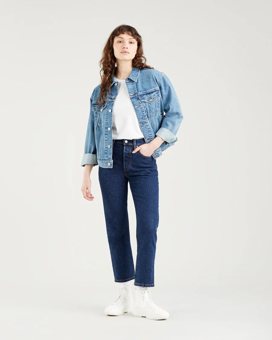 Levi's® Womens 501 Crop Jeans - Salsa Stonewash - Image 5
