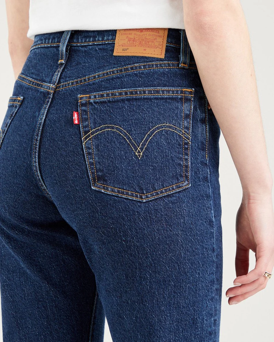 Levi's® Womens 501 Crop Jeans - Salsa Stonewash - Image 6