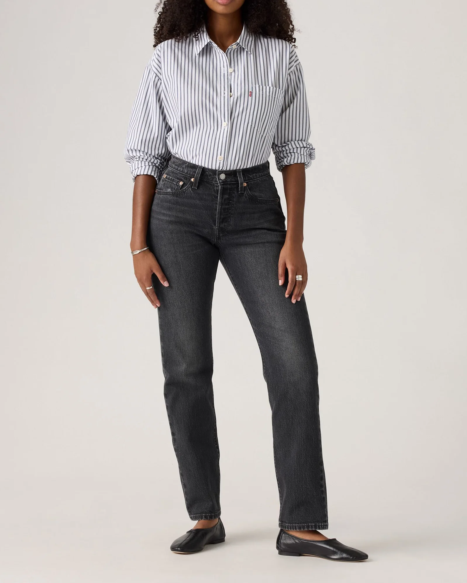 Levi's® Womens 501 Curve Straight Leg Jeans - Memories Of You - Image 3