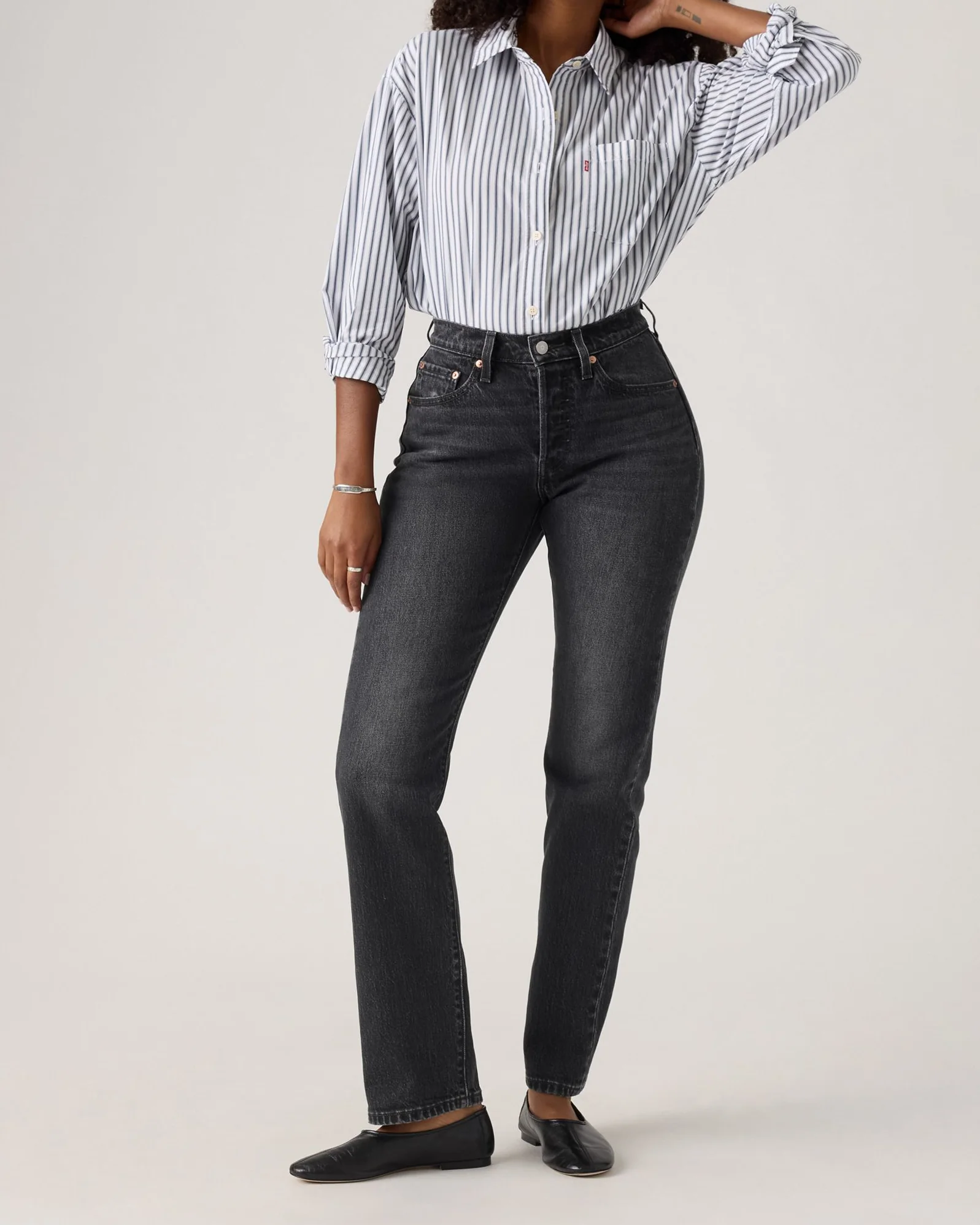 Levi's® Womens 501 Curve Straight Leg Jeans - Memories Of You - Image 4