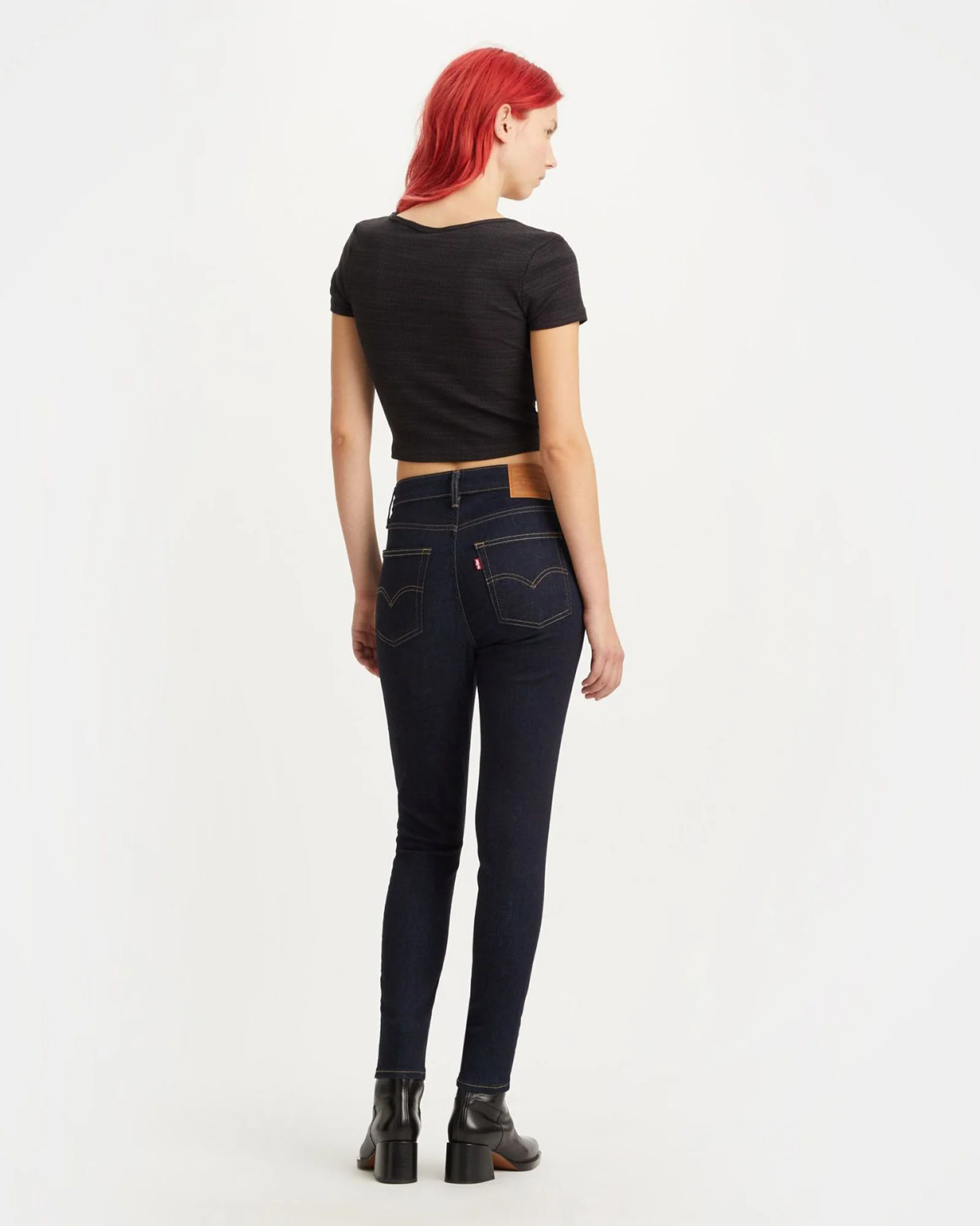 Levi's® Womens 721 High Rise Skinny Jeans - Blue Wave Rinse - Image 3