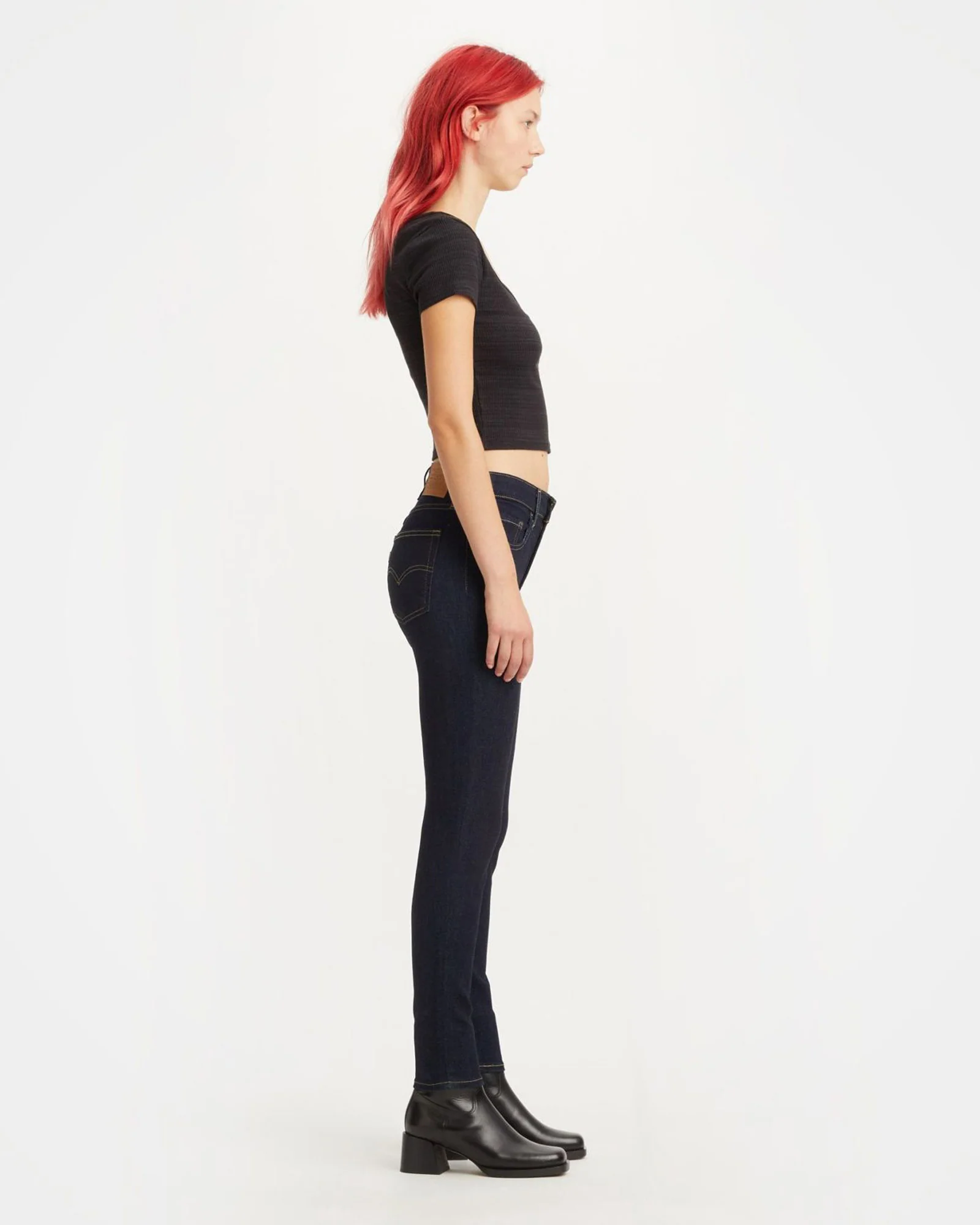 Levi's® Womens 721 High Rise Skinny Jeans - Blue Wave Rinse - Image 6