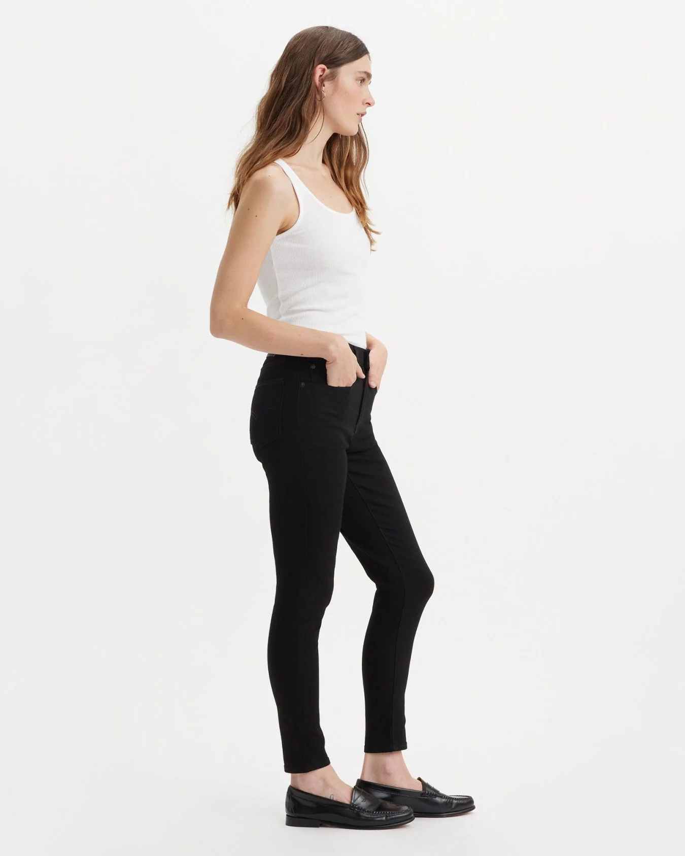 Levi's® Womens 721 High Rise Skinny Jeans - Midnight Gaze - Image 5