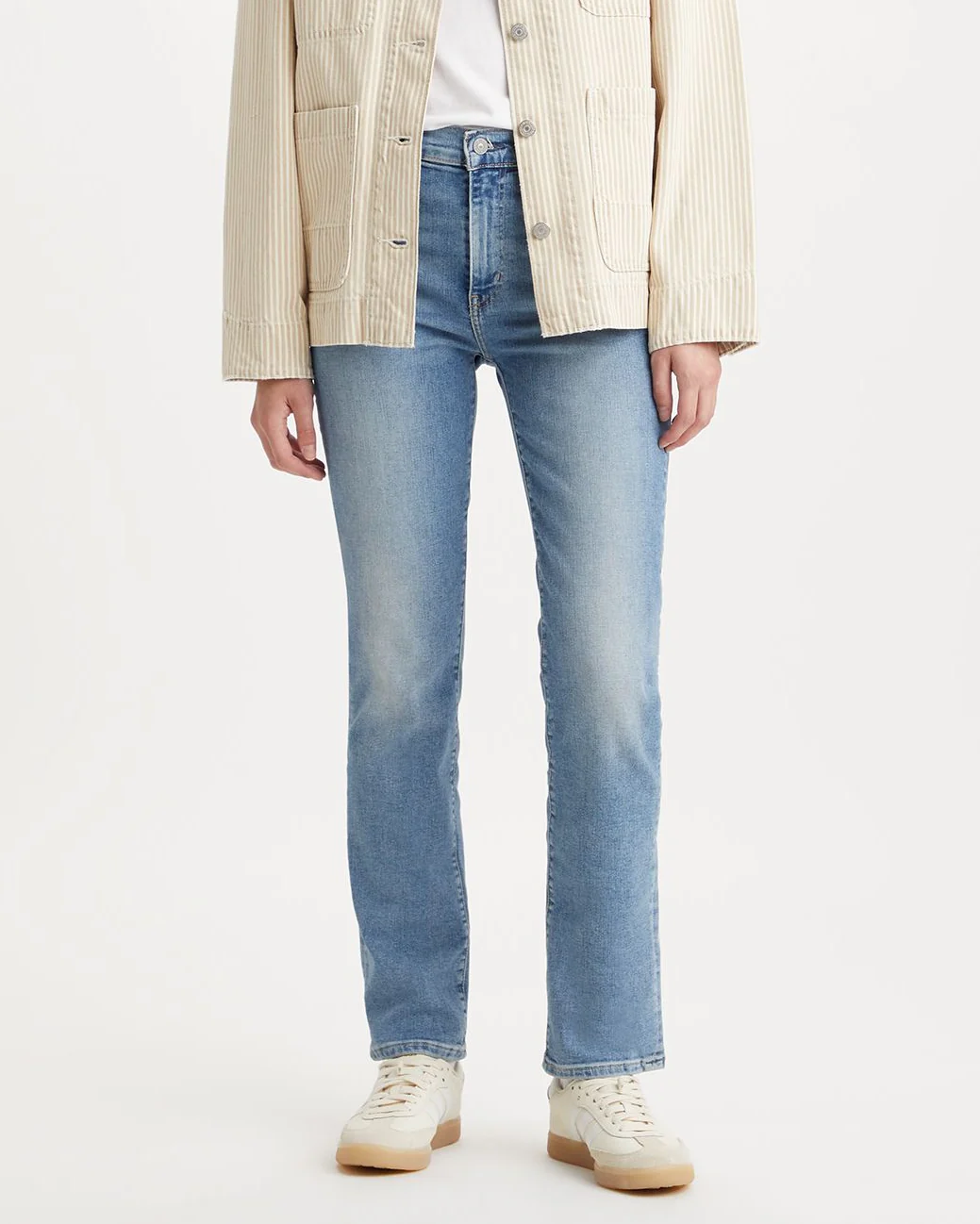 Levi's® Womens 724 High Rise Straight Leg Jeans - Blue Wave Light