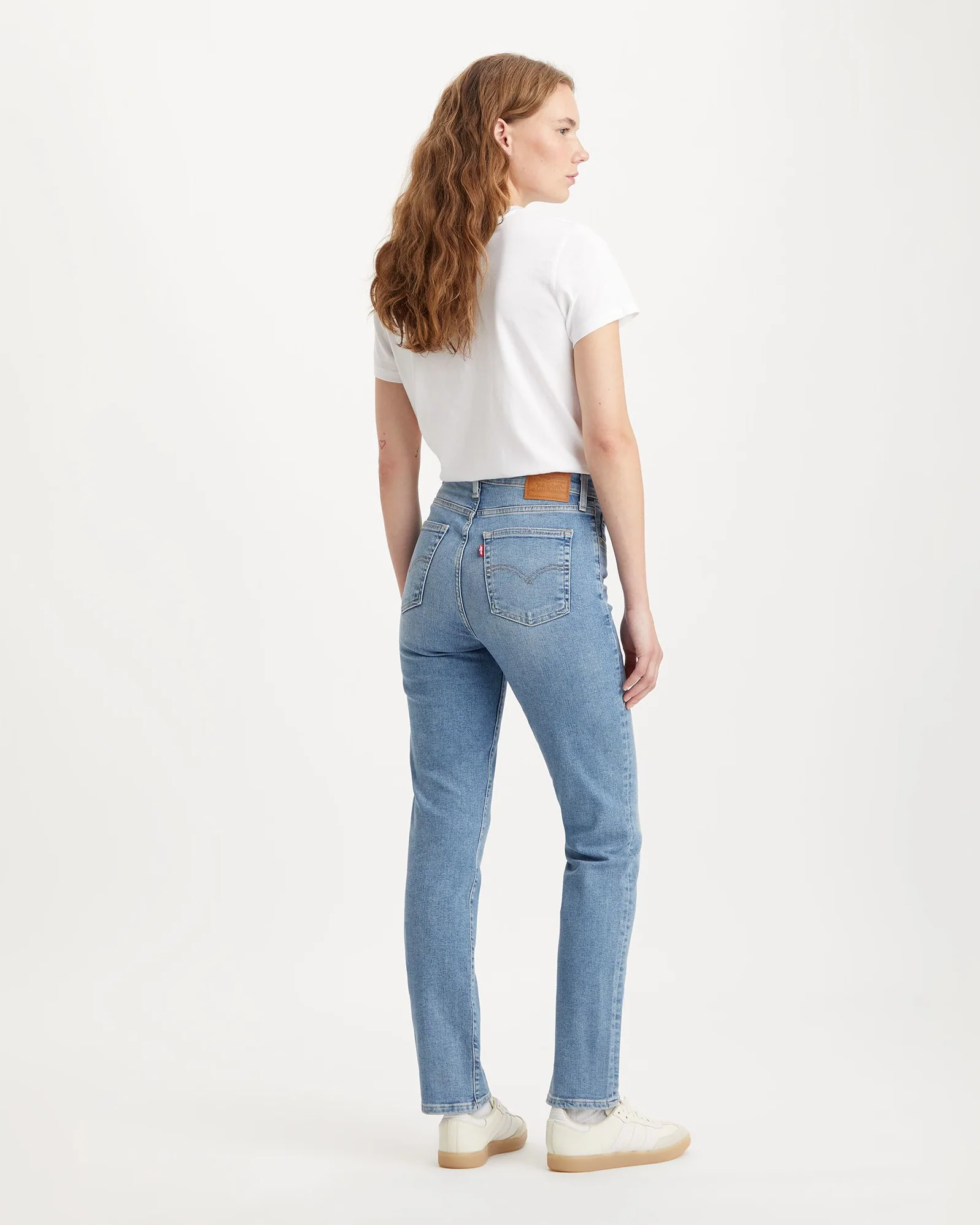 Levi's® Womens 724 High Rise Straight Leg Jeans - Blue Wave Light - Image 6