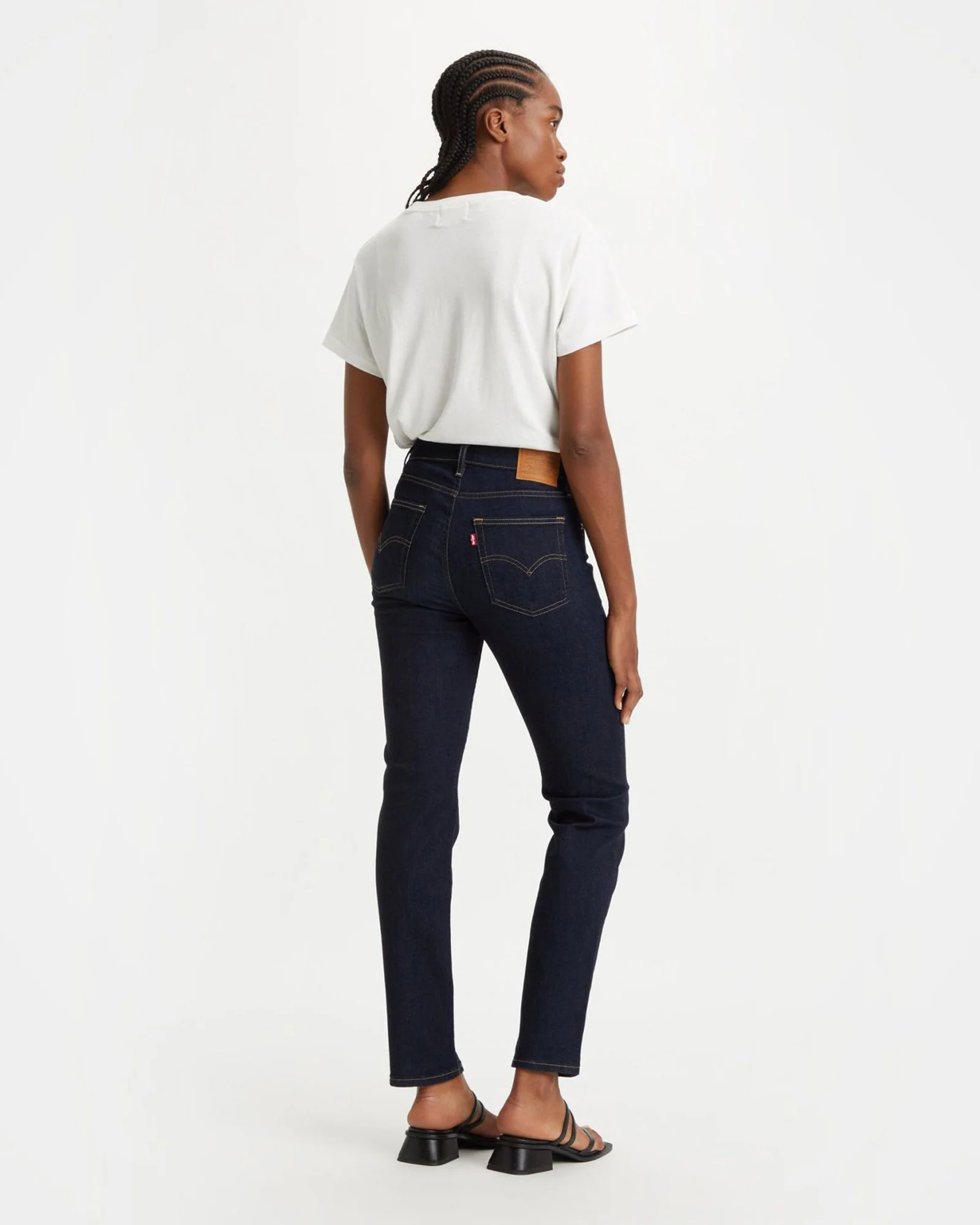 Levi's® Womens 724 High Rise Straight Leg Jeans - Blue Wave Rinse - Image 3
