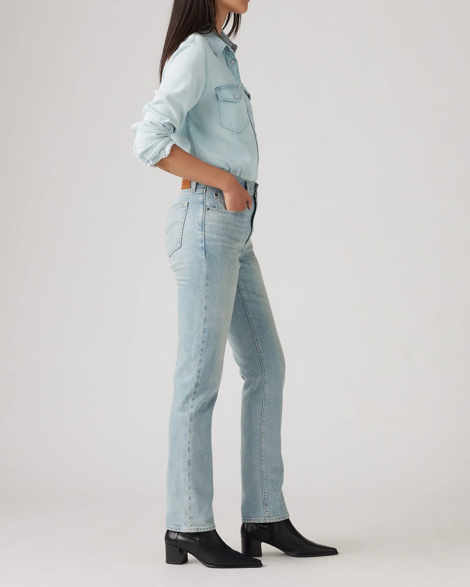 Levi's® Womens 724 High Rise Straight Leg Jeans - Headwinds Ahead - Image 4