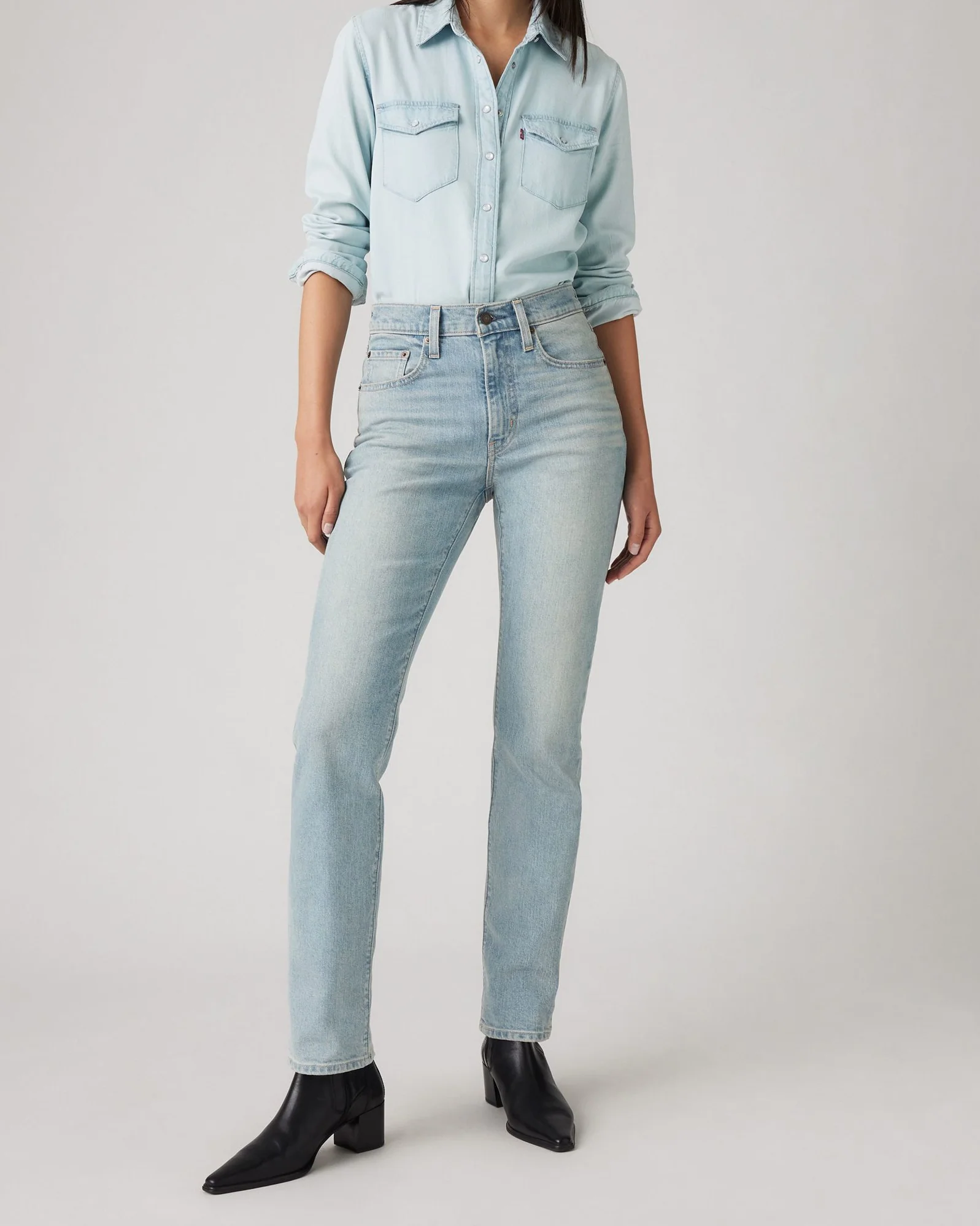 Levi's® Womens 724 High Rise Straight Leg Jeans - Headwinds Ahead - Image 5