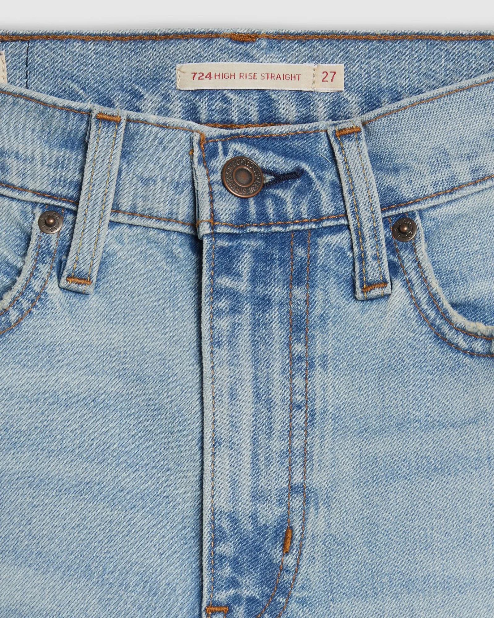 Levi's® Womens 724 High Rise Straight Leg Jeans - Headwinds Ahead - Image 7