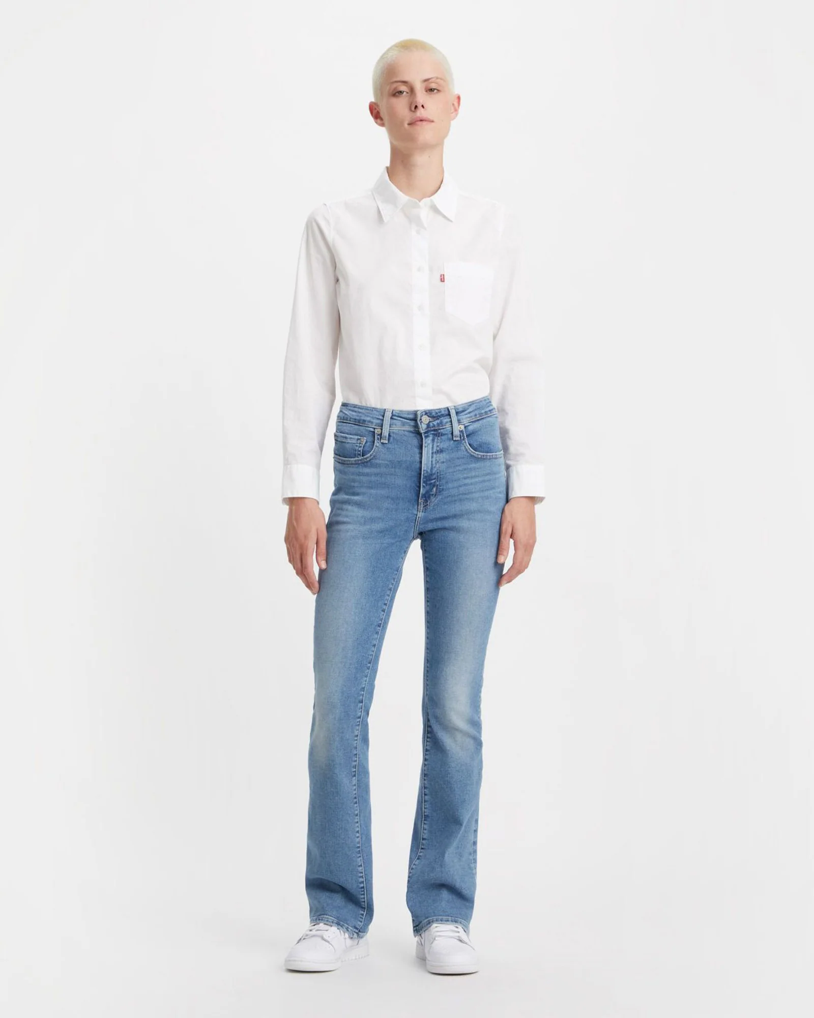 Levi's® Womens 725 High Rise Bootcut Jeans - Blue Wave Light - Image 5