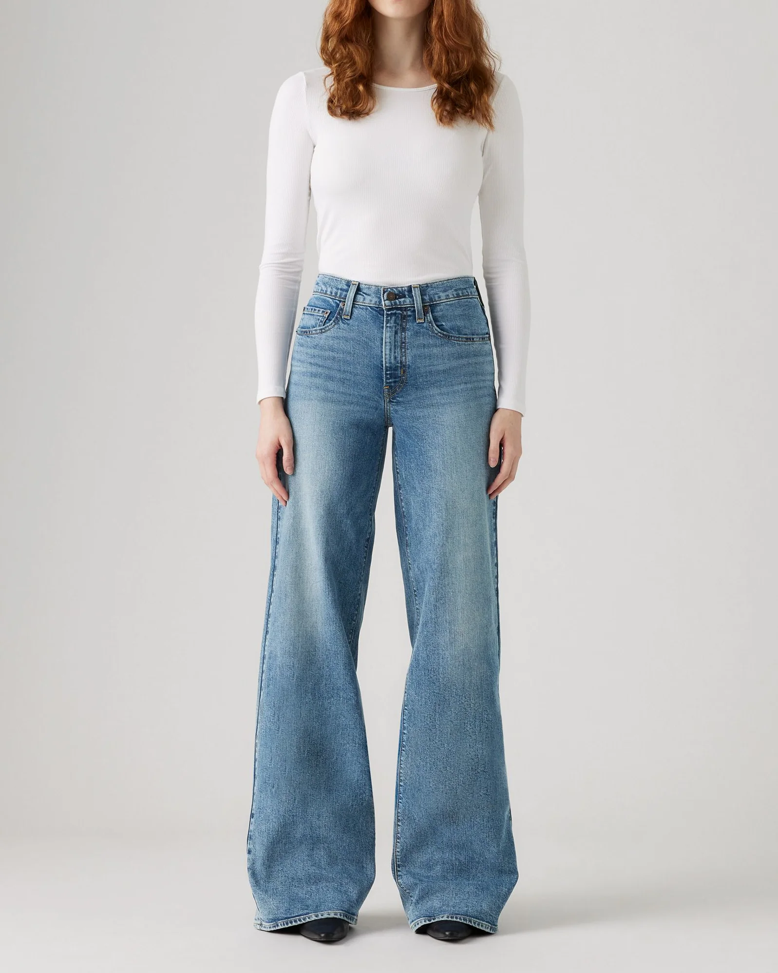 Levi's® Womens 728 High Rise Wide Leg Jeans - Sweet Success - Image 3