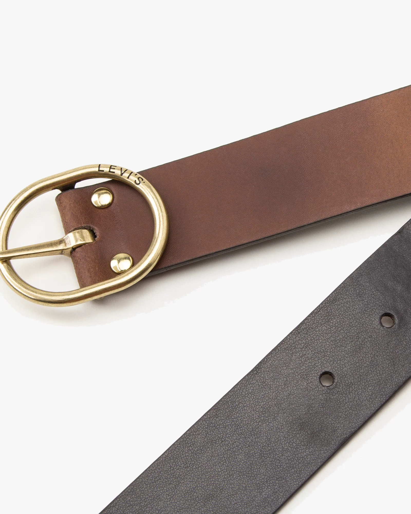 Levi's® Womens Arletha Reversible Leather Belt - Brown / Black - Image 2