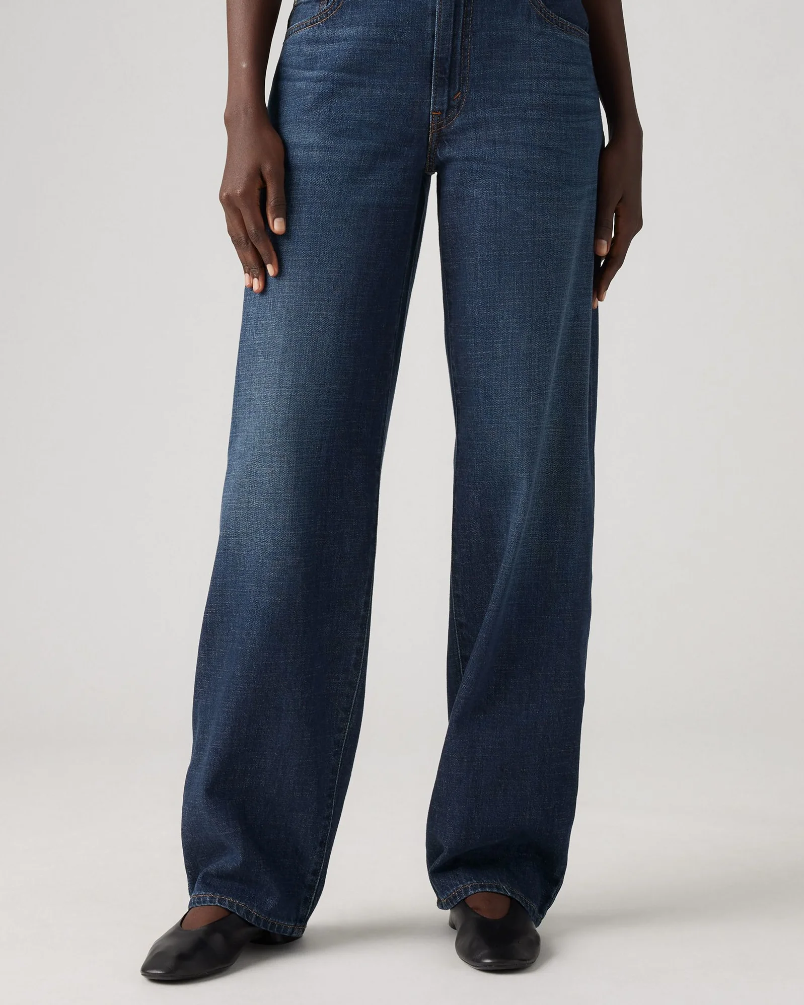 Levi's® Womens Baggy Dad Loose Fit Linen+ Denim Jeans - Do You Mind - Image 7