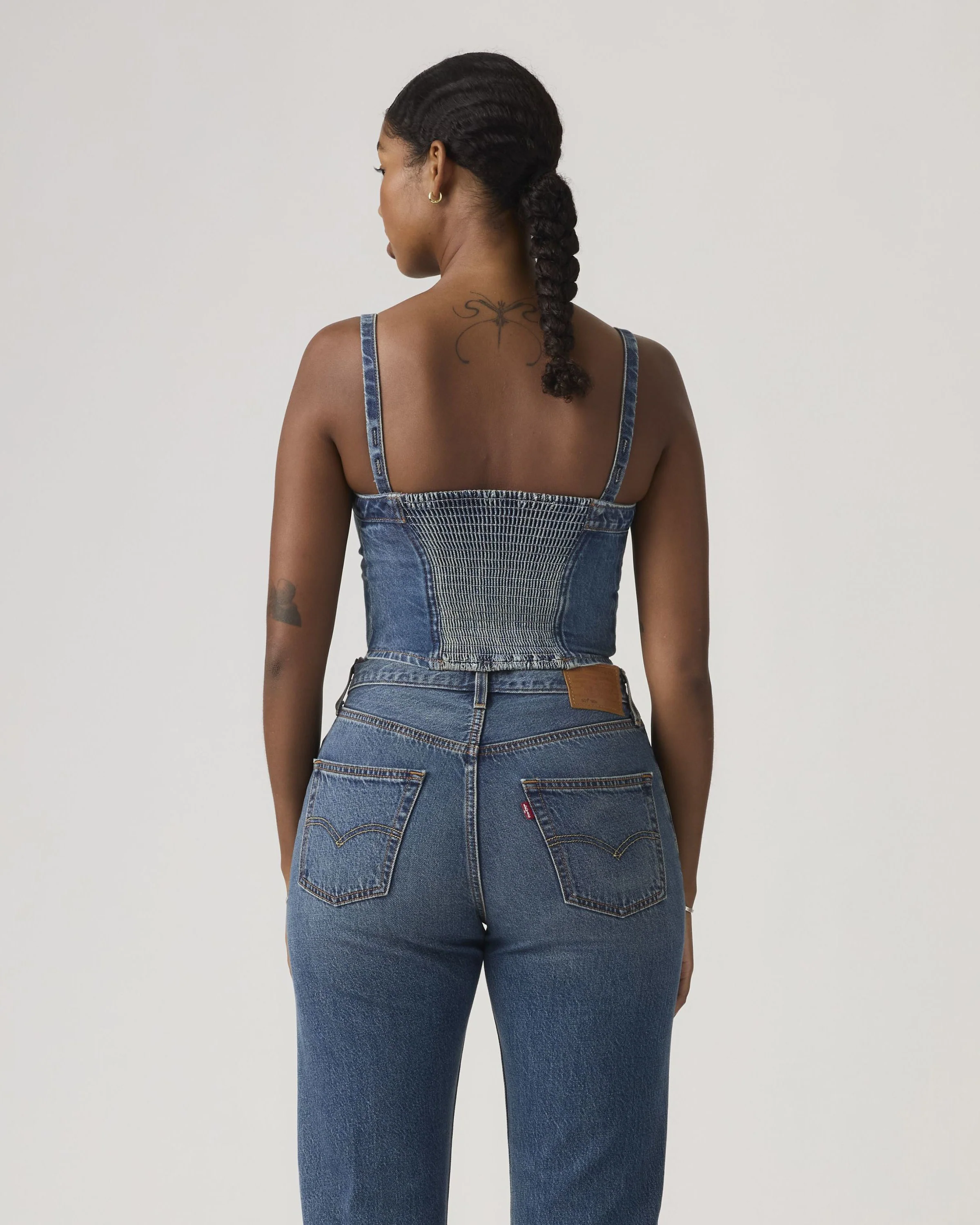 Levi's® Womens Denim Tube Top - All Over Blue - Image 4