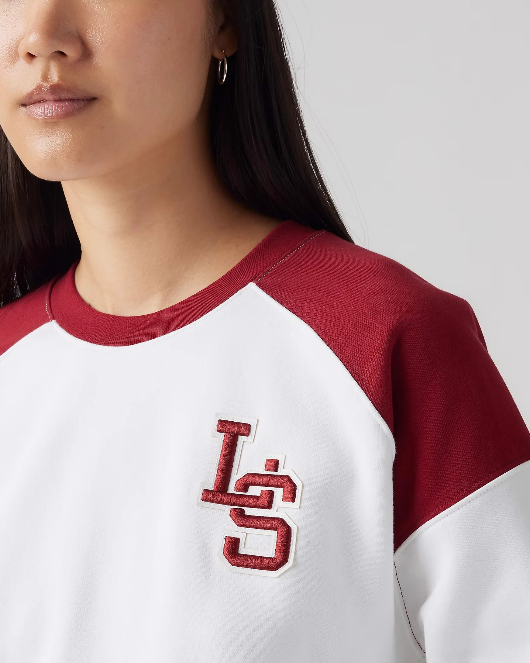 Levi's® Womens Graphic Campout Crew Sweat - Bright White / Sundried Tomato - Image 2