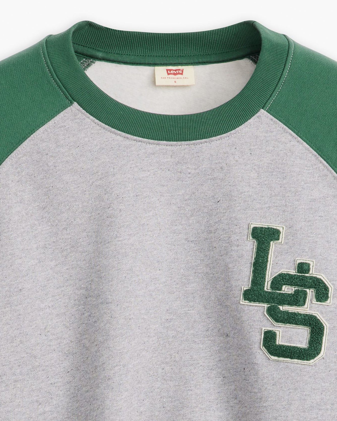 Levi's® Womens Graphic Campout Crew Sweat - Starstruck Heather Grey - Image 5