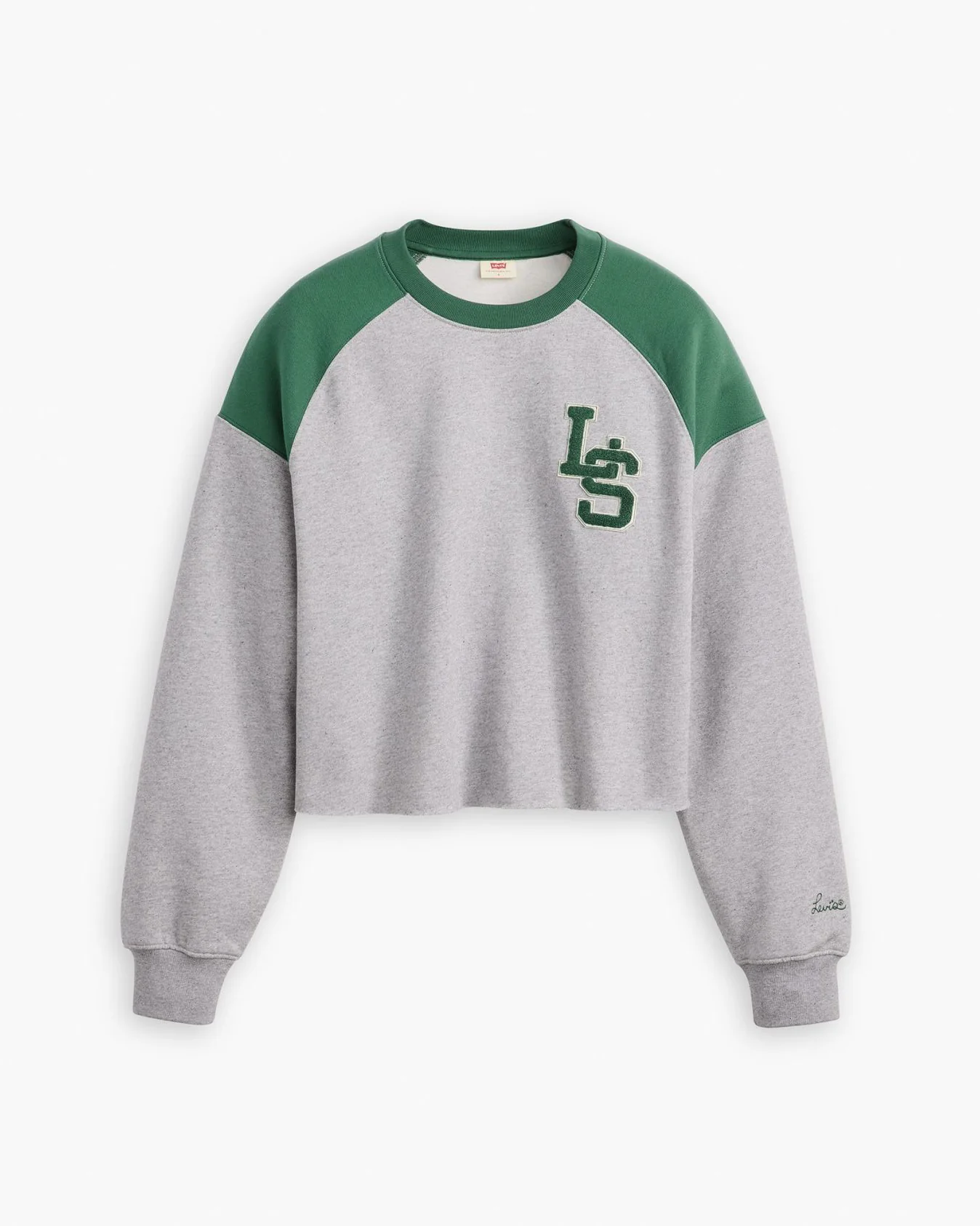 Levi's® Womens Graphic Campout Crew Sweat - Starstruck Heather Grey - Image 6
