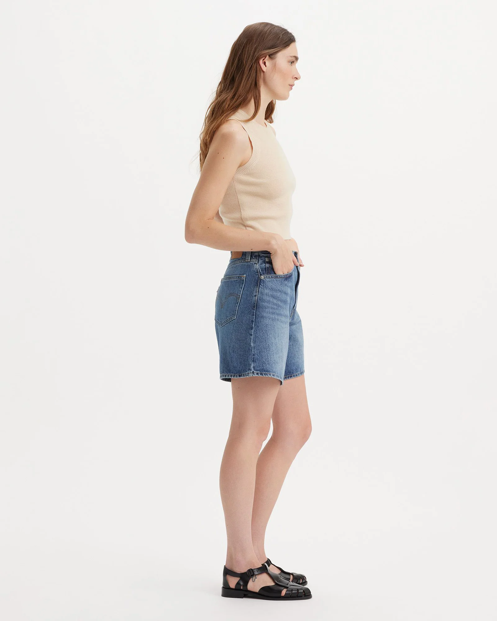 Levi's® Womens High Baggy Shorts - Worn Memory - Image 5