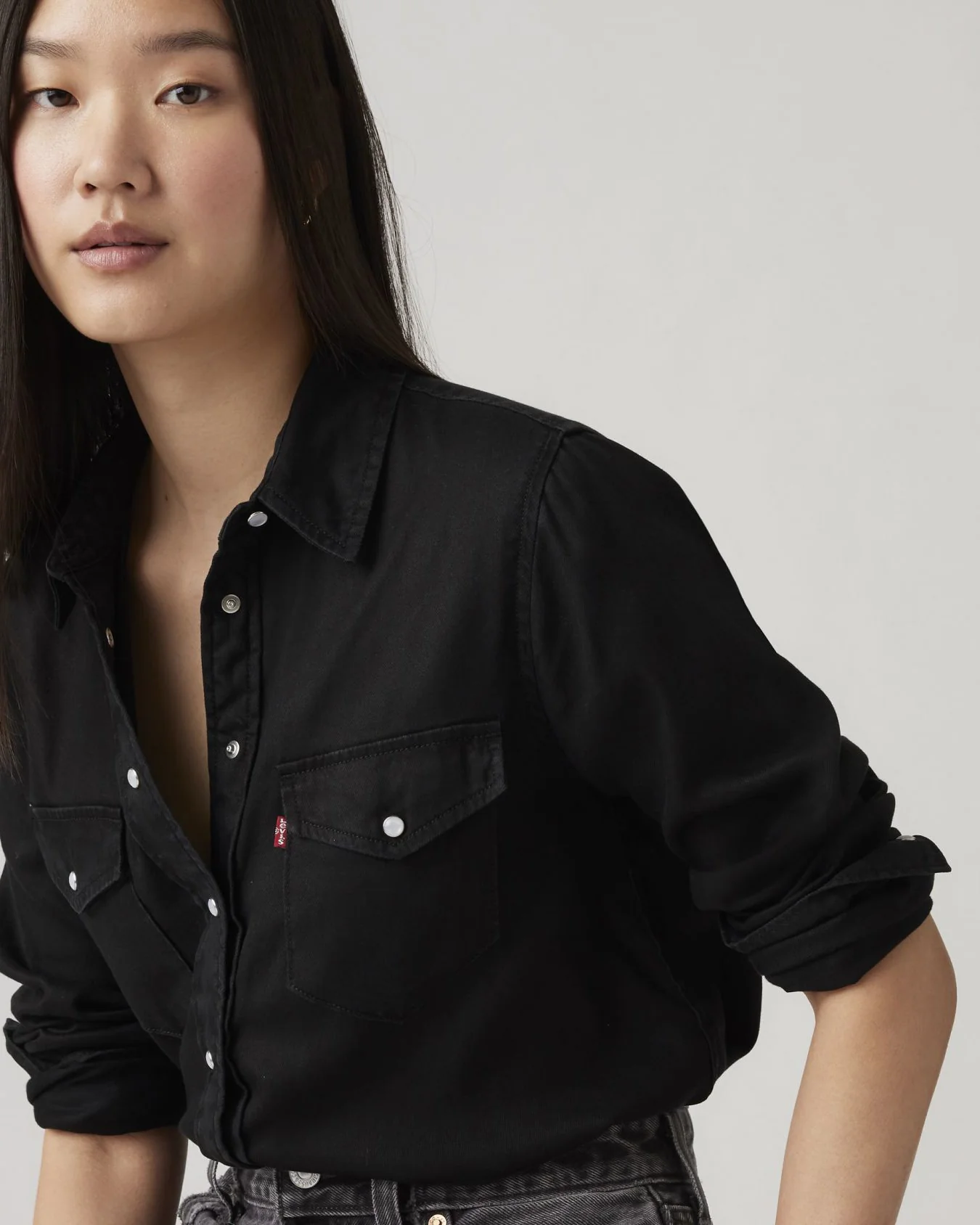 Levi's® Womens Iconic Western Shirt - Dark Ages - Image 2