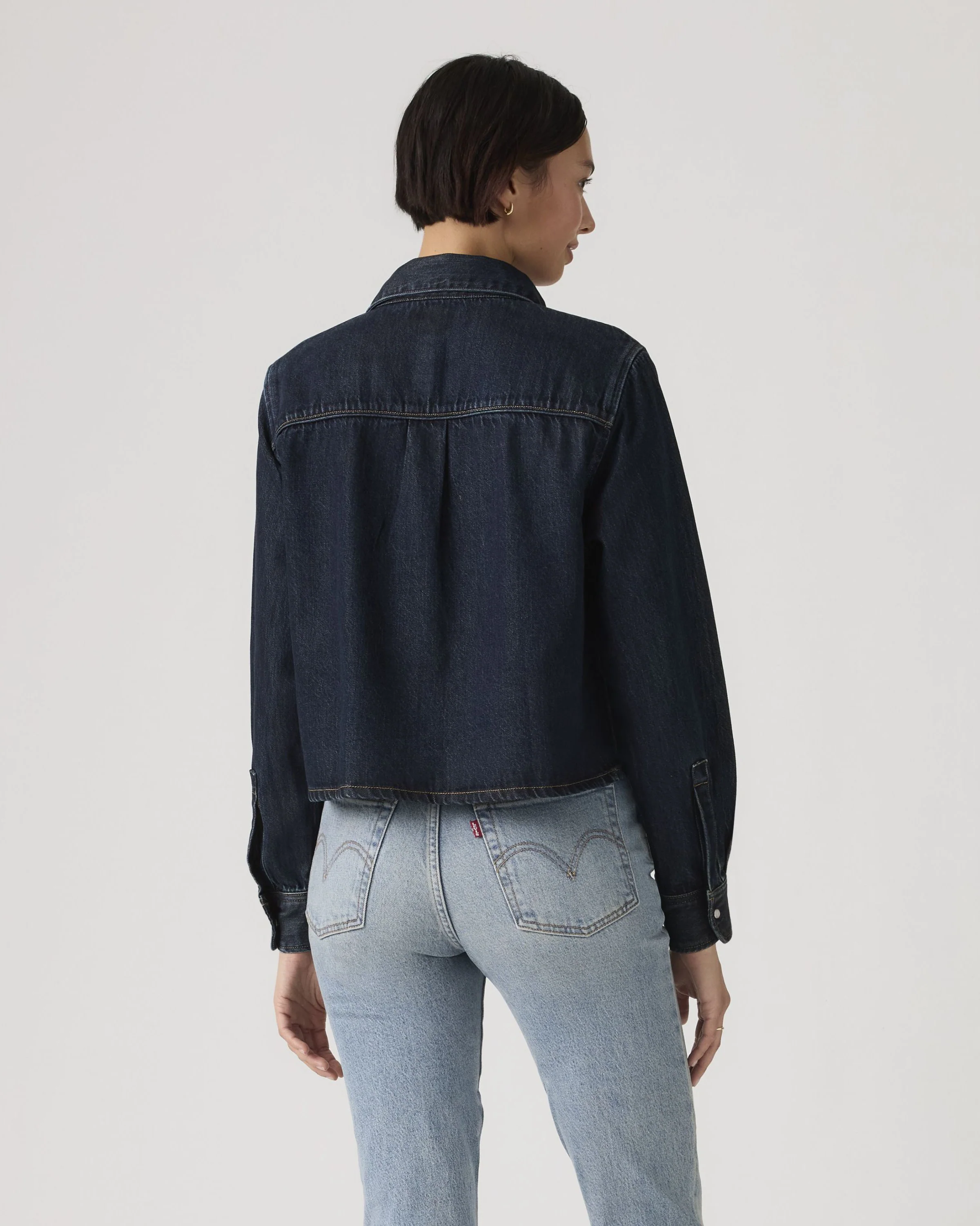 Levi's® Womens Logan Tencel Shacket - Dark Nights - Image 4