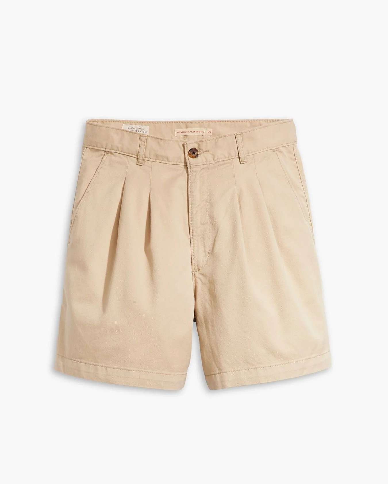 Levi's® Womens Pleated Trouser Short - Safari - Image 7