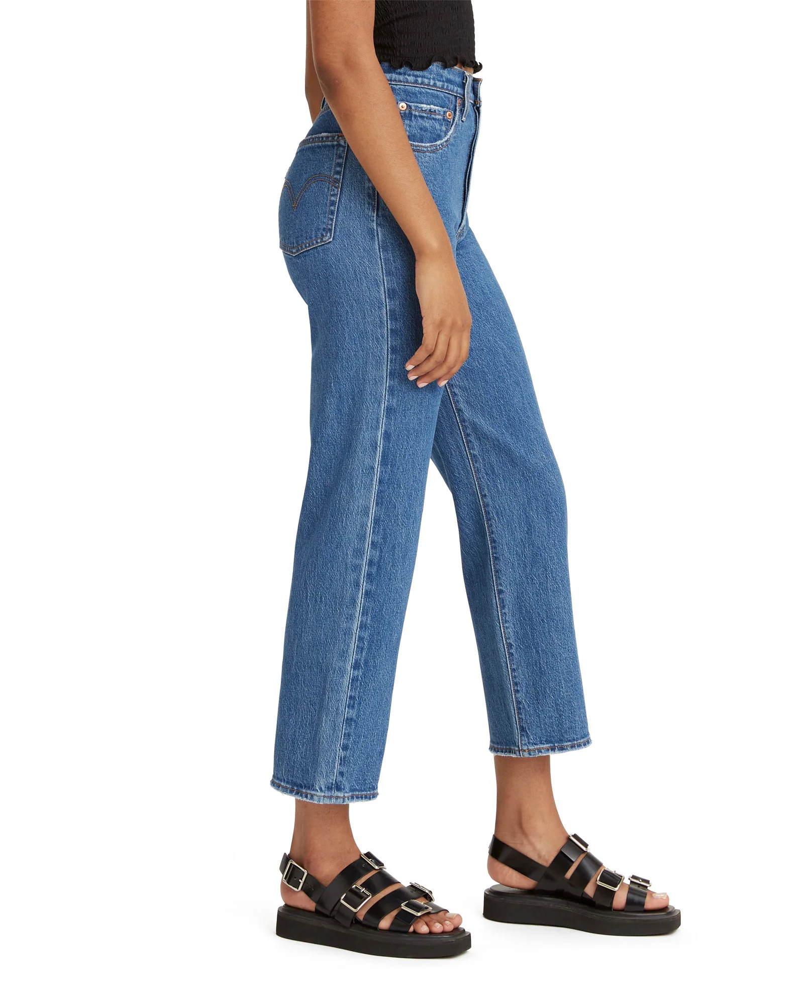 Levi's® Womens Ribcage Straight Ankle Jeans - Jazz Pop - Image 3