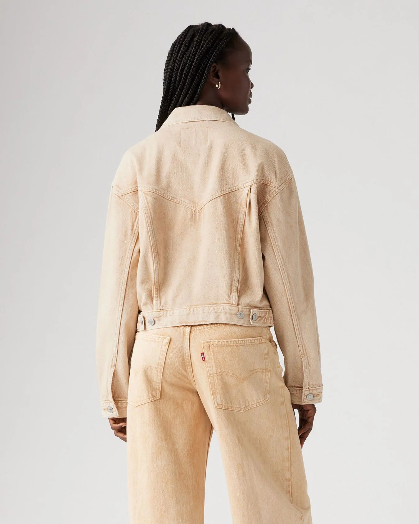 Levi's® Womens Shrunken 90's Trucker Jacket - Chatter Brown - Image 4