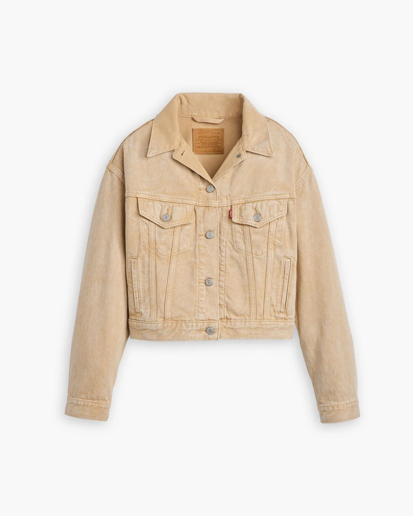 Levi's® Womens Shrunken 90's Trucker Jacket - Chatter Brown - Image 6