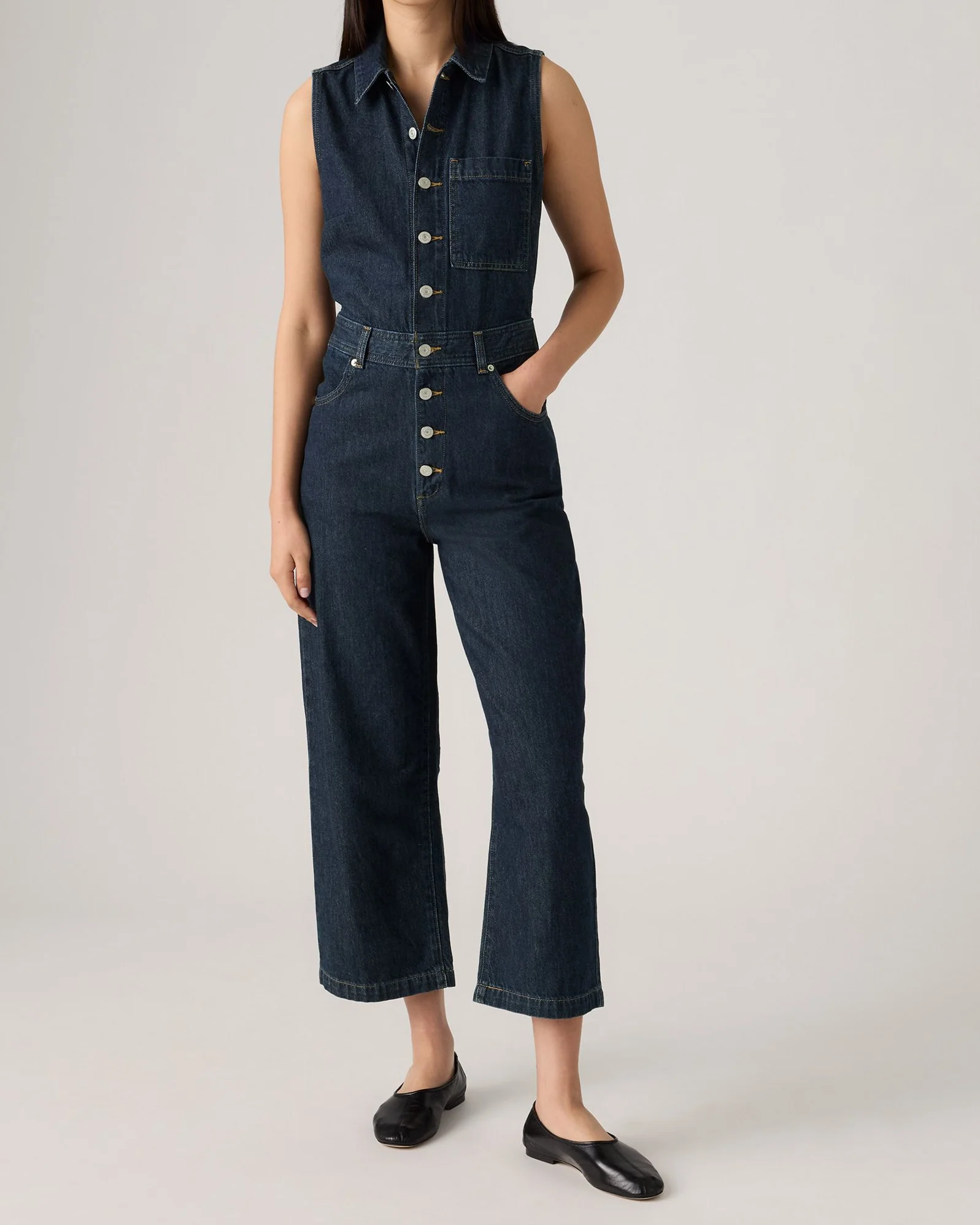 Levi's® Womens Sleeveless Jumpsuit - Reign Of The Rinse