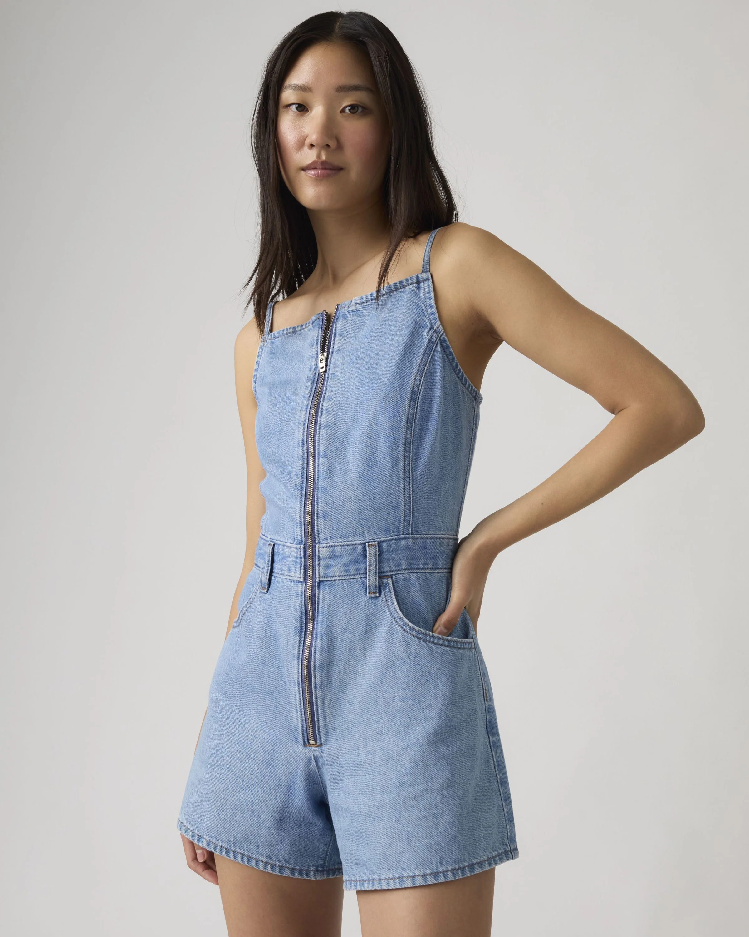 Levi's® Womens Square Neck Romper - I Won't