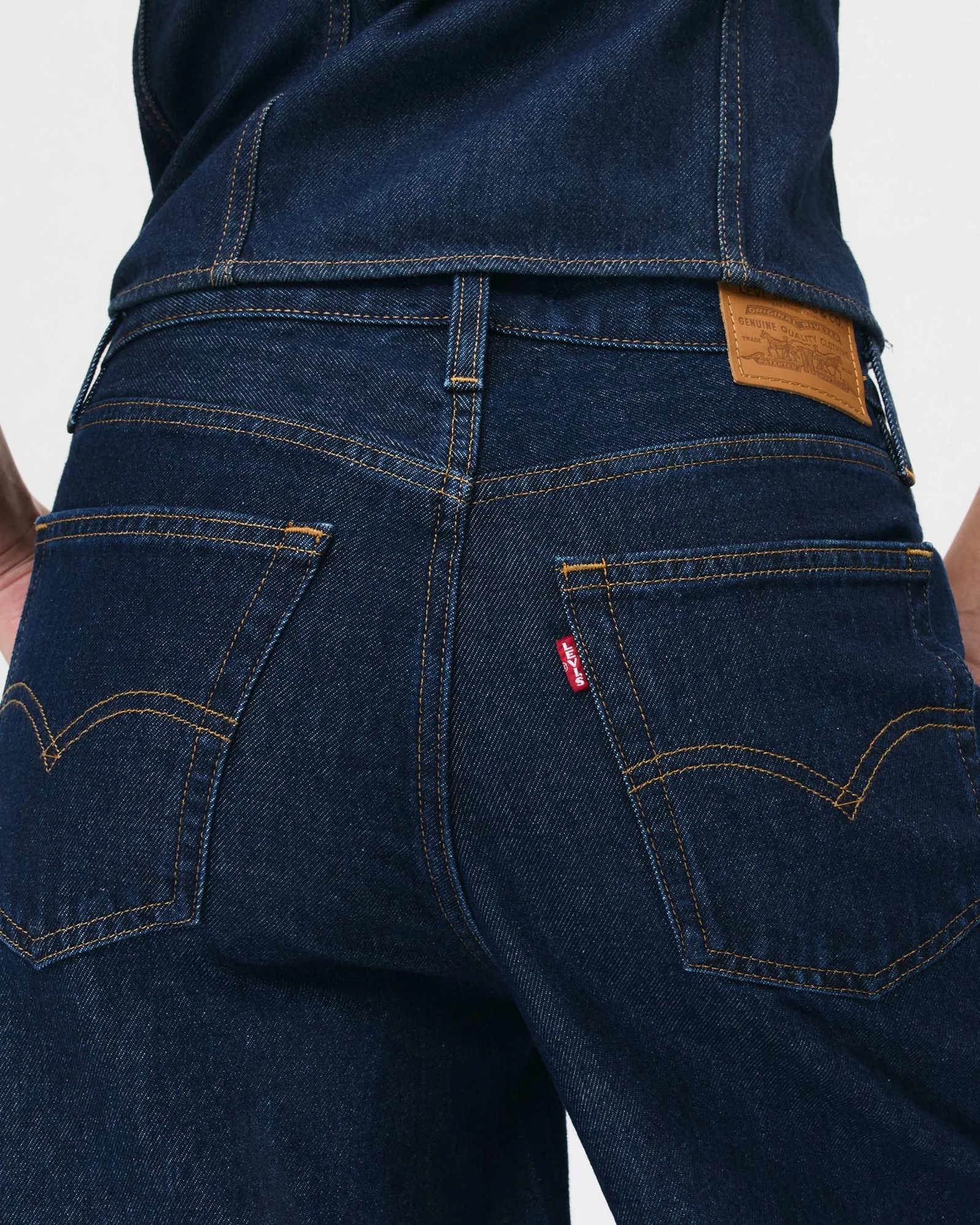 Levi's® Womens XL Culotte Super Wide Cropped Jeans - Shaded View - Image 2