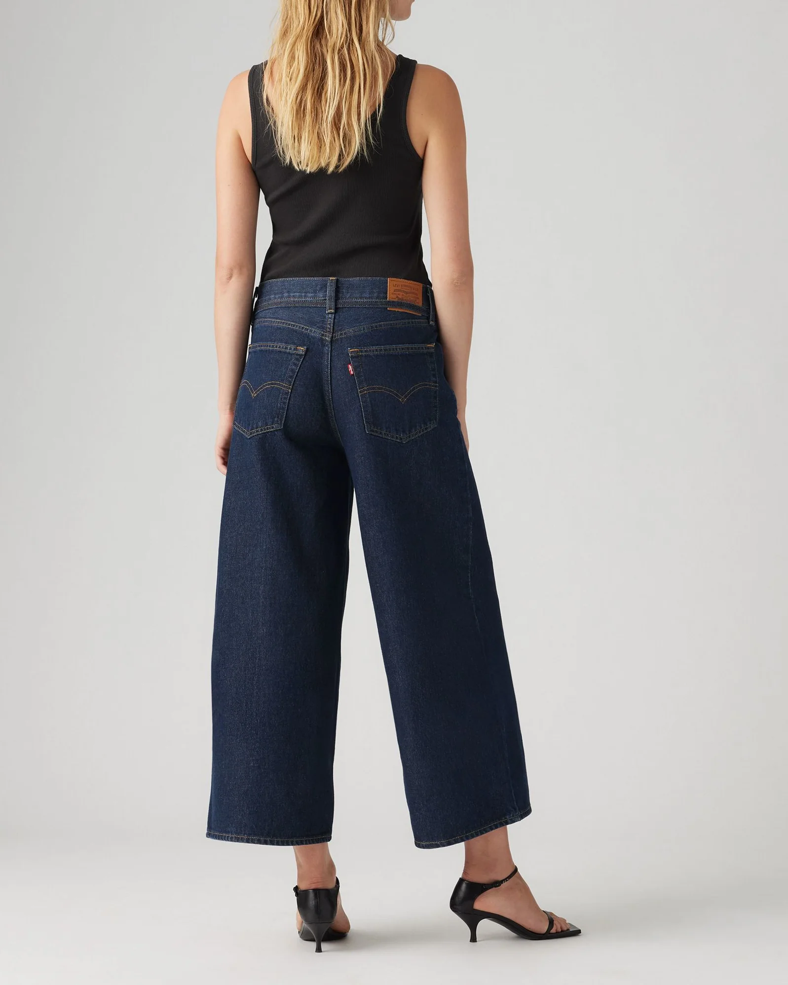 Levi's® Womens XL Culotte Super Wide Cropped Jeans - Shaded View - Image 6