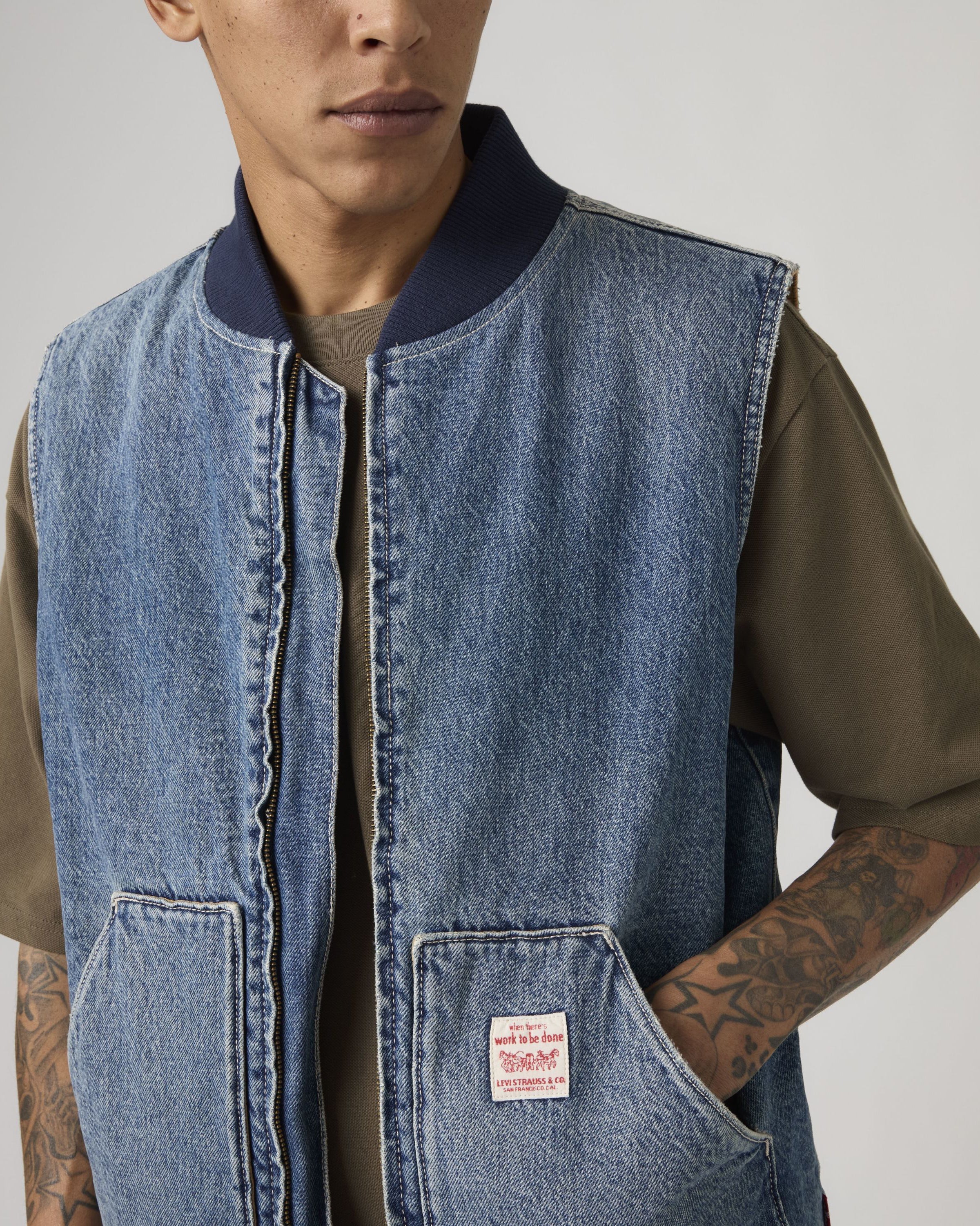 Levi's® Workwear Sansome Vest - Sunburnt - Image 2