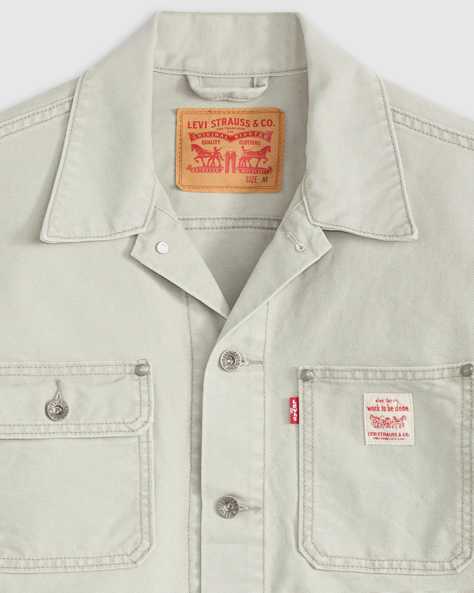 Levi's® Workwear Sunrise Trucker Jacket - Clay London Fog - Image 5