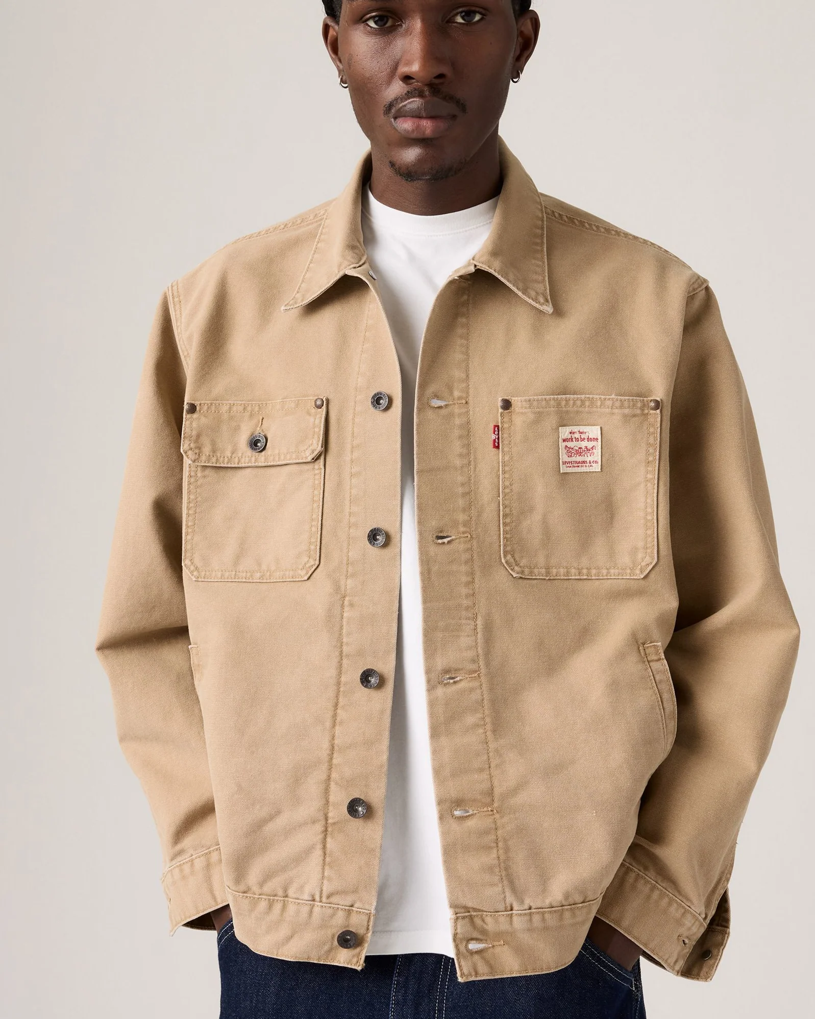 Levi's® Workwear Sunrise Trucker Jacket - Tigers Eye - Image 3
