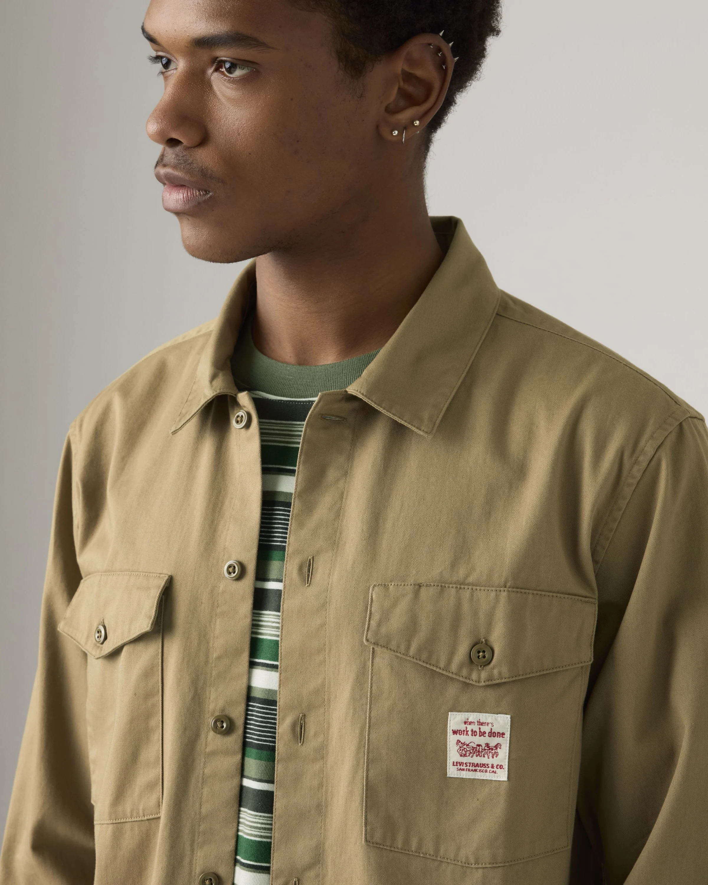 Levi's® Workwear L/S Worker Shirt - Tigers Eye Twill - Image 2