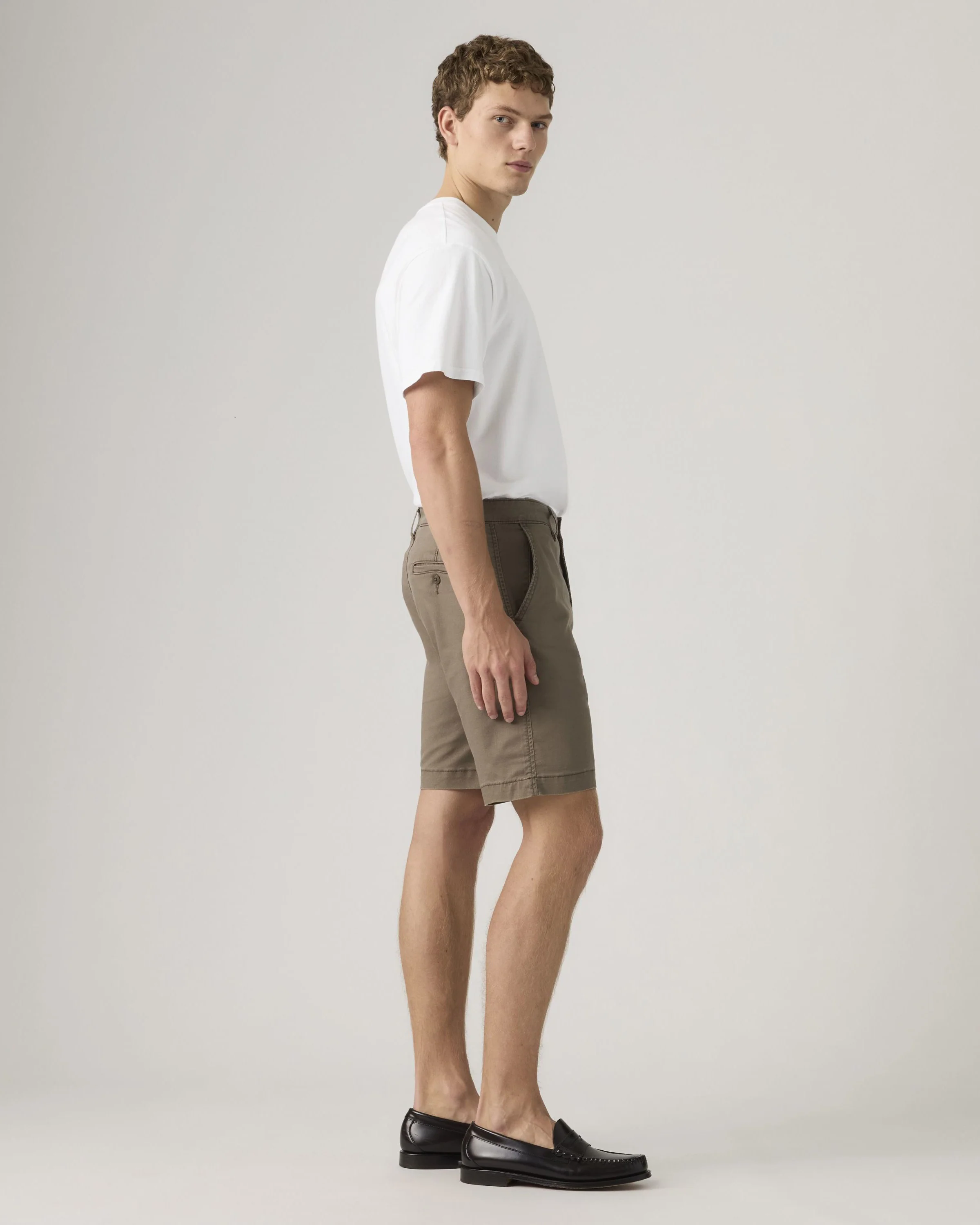 Levi's® XX Chino Shorts II - Maitake Brown Linen Blend - Image 5