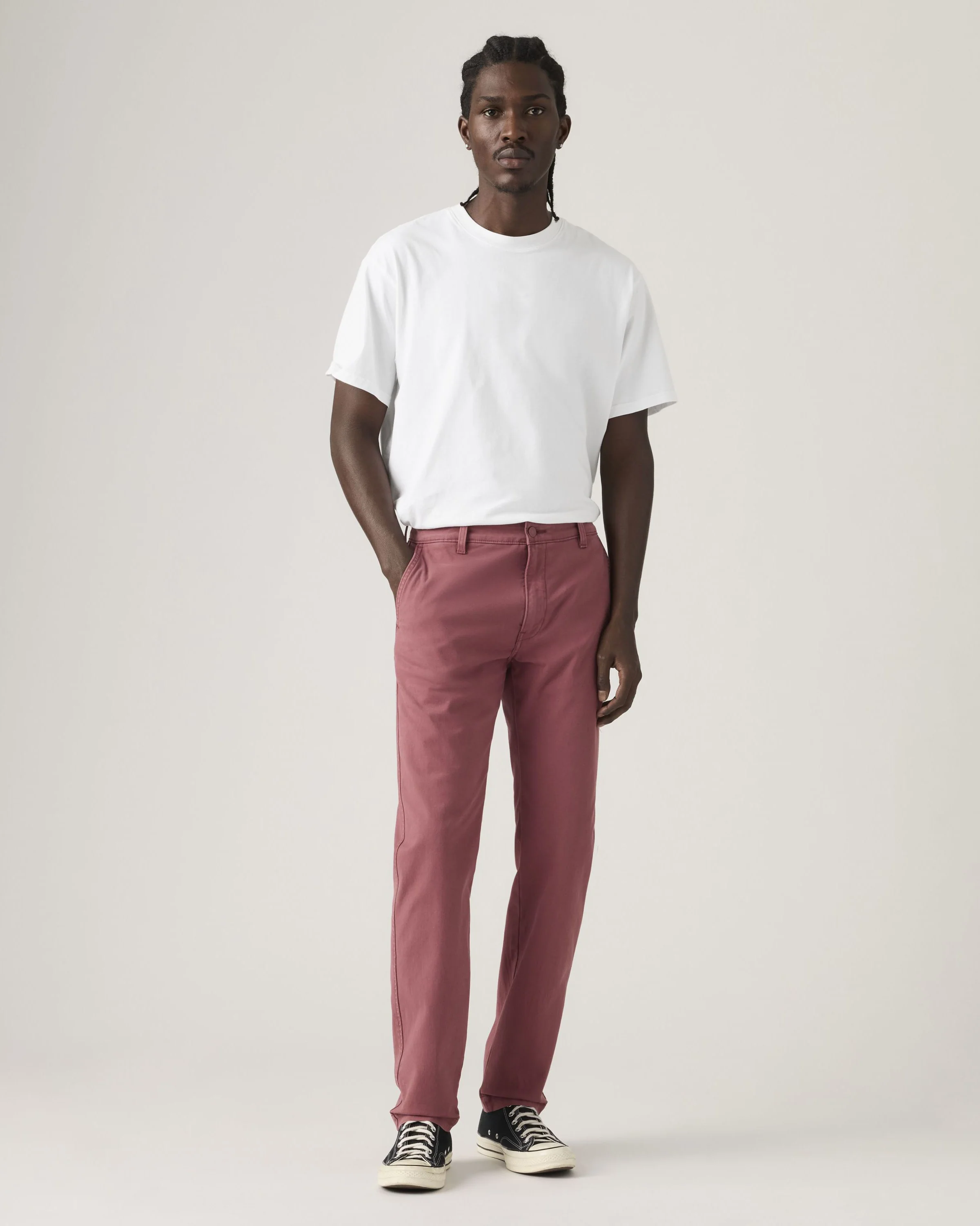 Levi's® XX Chino Standard II Regular Tapered Mens Chinos - Roan Rouge Shady GD - Image 3