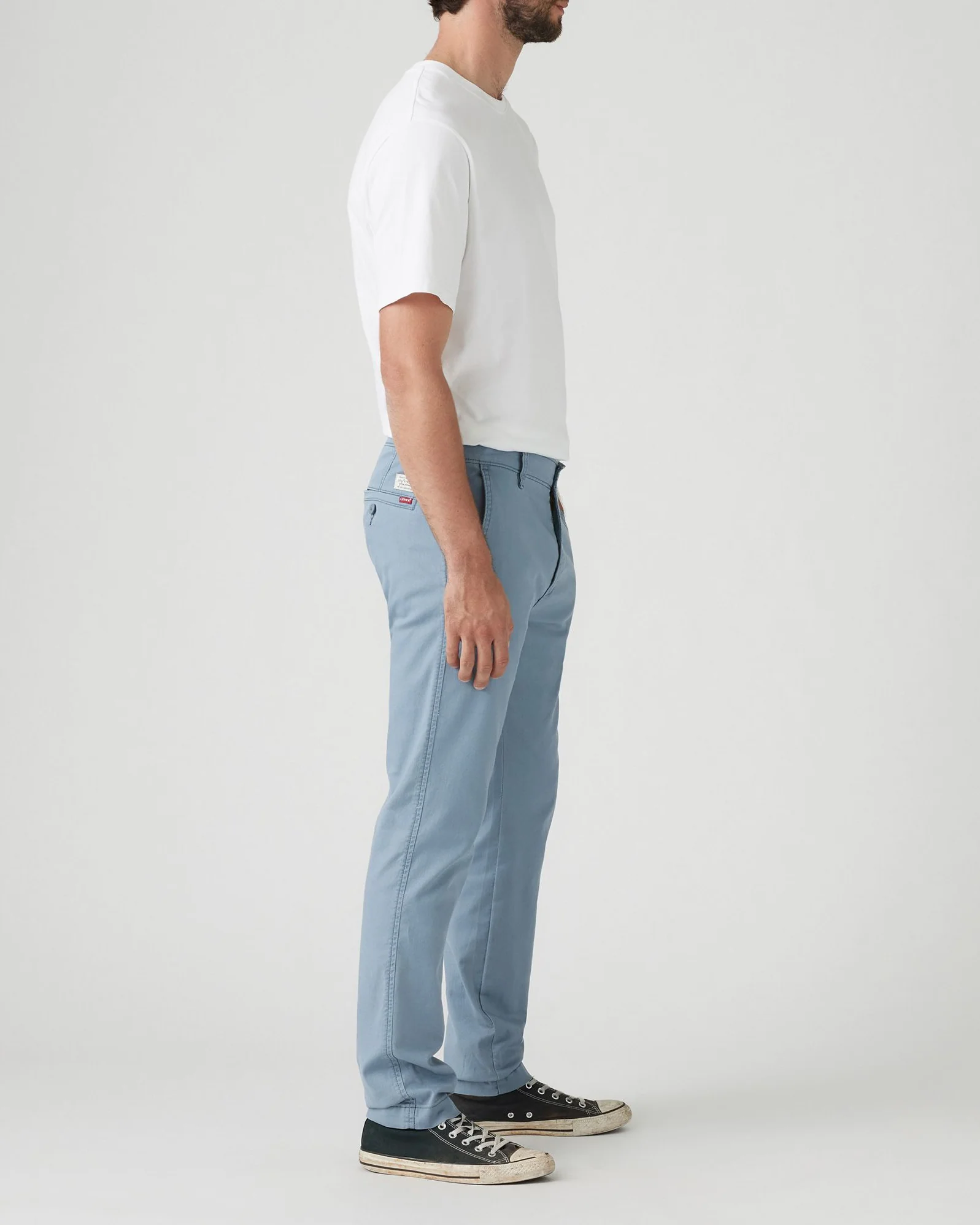 Levi's® XX Chino Standard II Regular Tapered Linen Blend Chinos - Steam Blue - Image 4