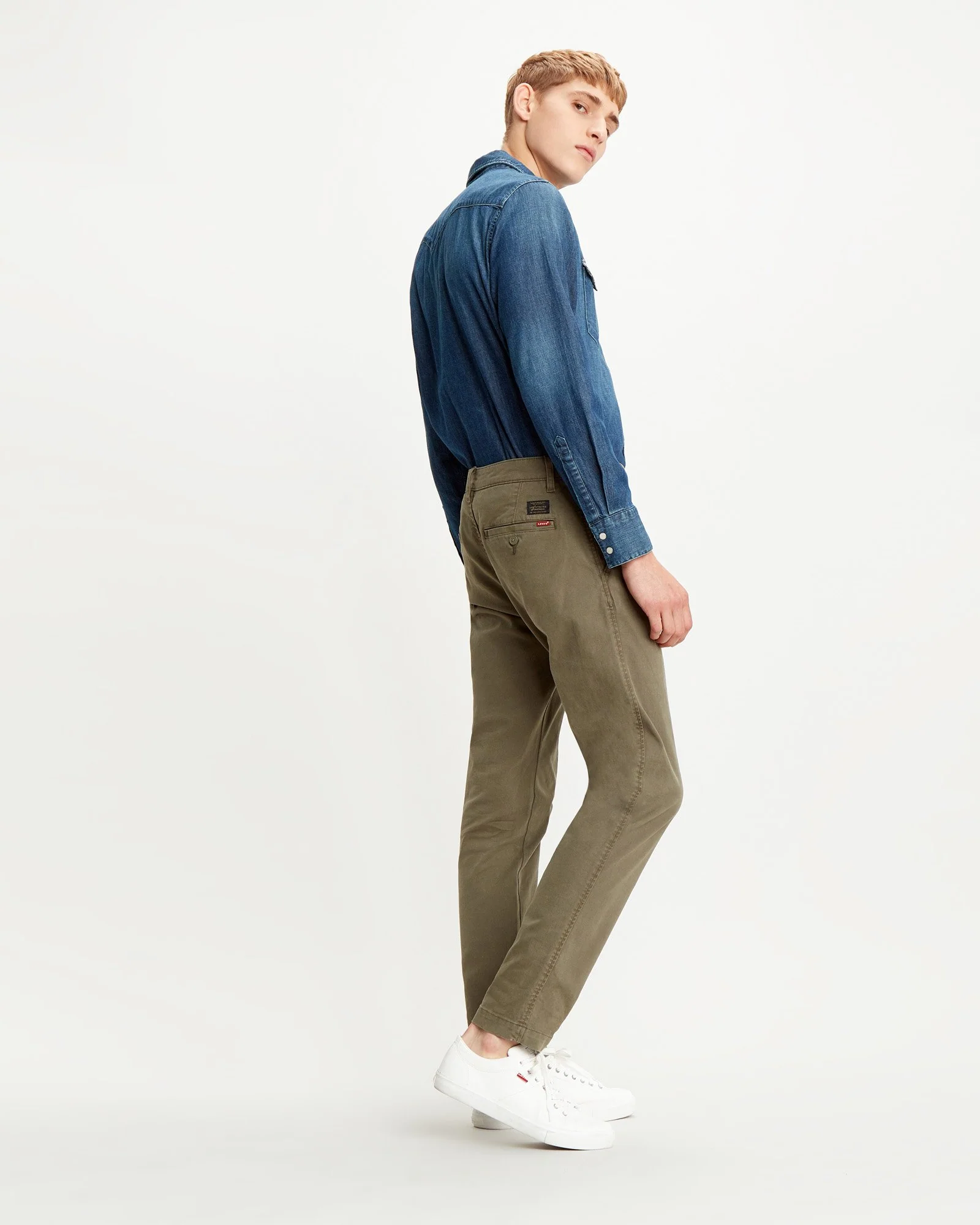 Levi's® XX Chino Standard II Regular Tapered Mens Chinos - Bunker Olive Shady - Image 4