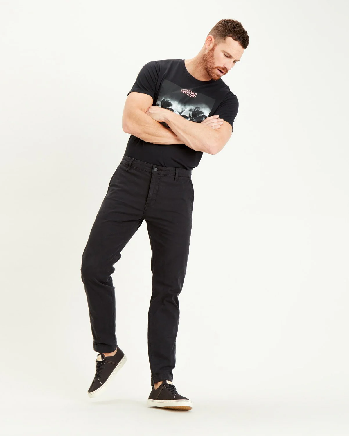 Levi's® XX Chino Standard II Regular Tapered Mens Chinos - Mineral Black Shady - Image 5