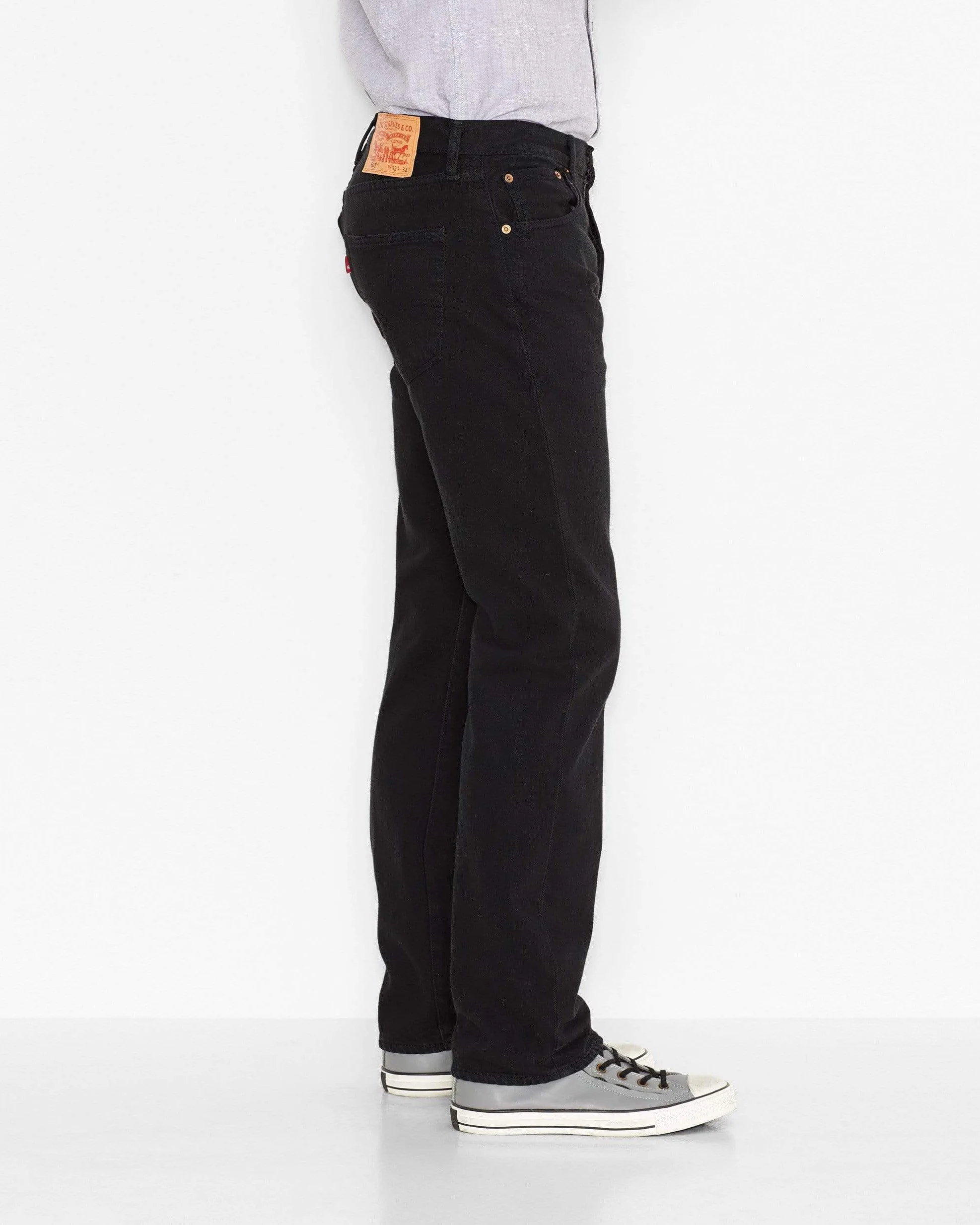 Levi's® 501 Original Regular Fit Mens Jeans - Black - Image 3