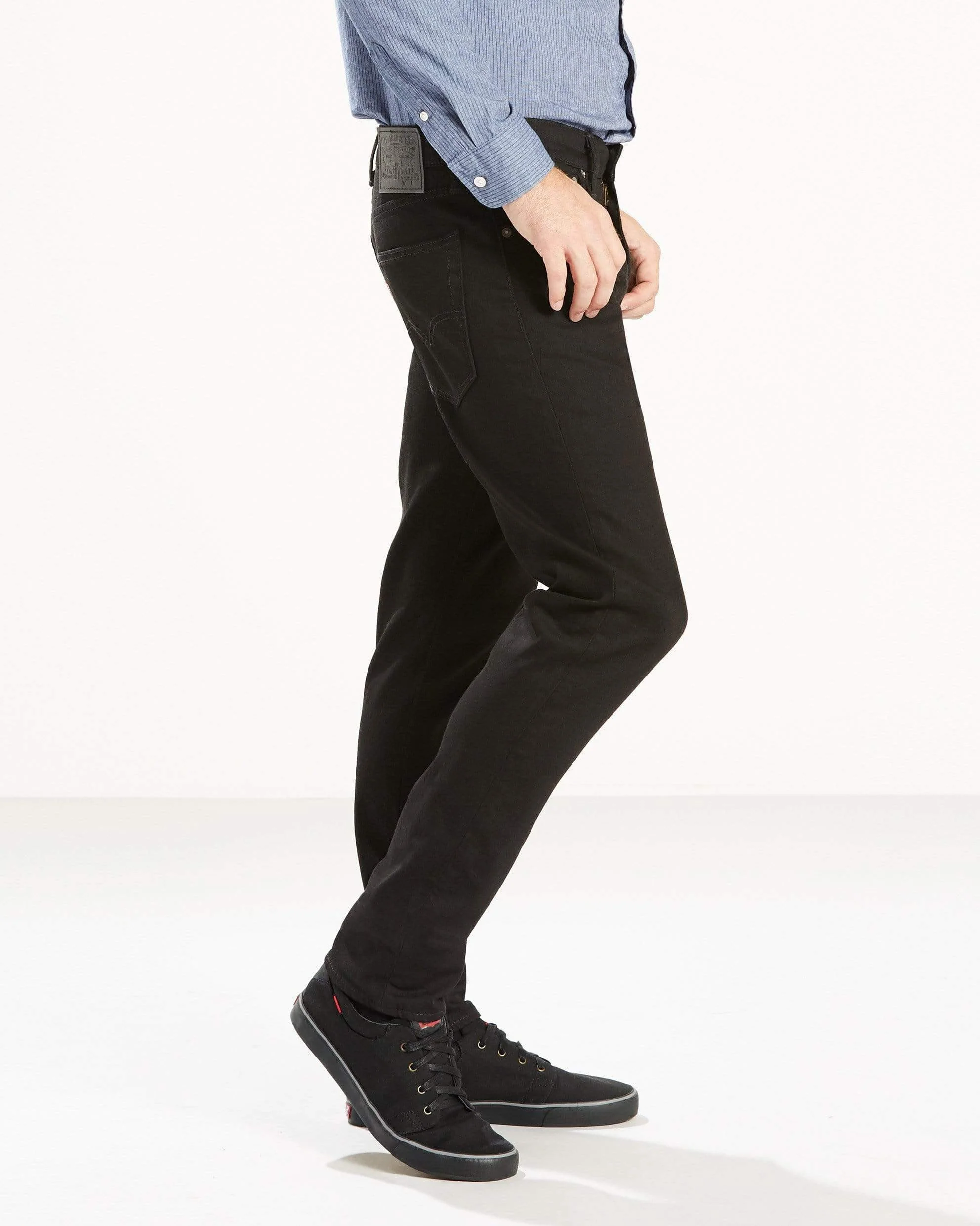 Levi's® 502 Regular Tapered Mens Jeans - Nightshine Black - Image 6