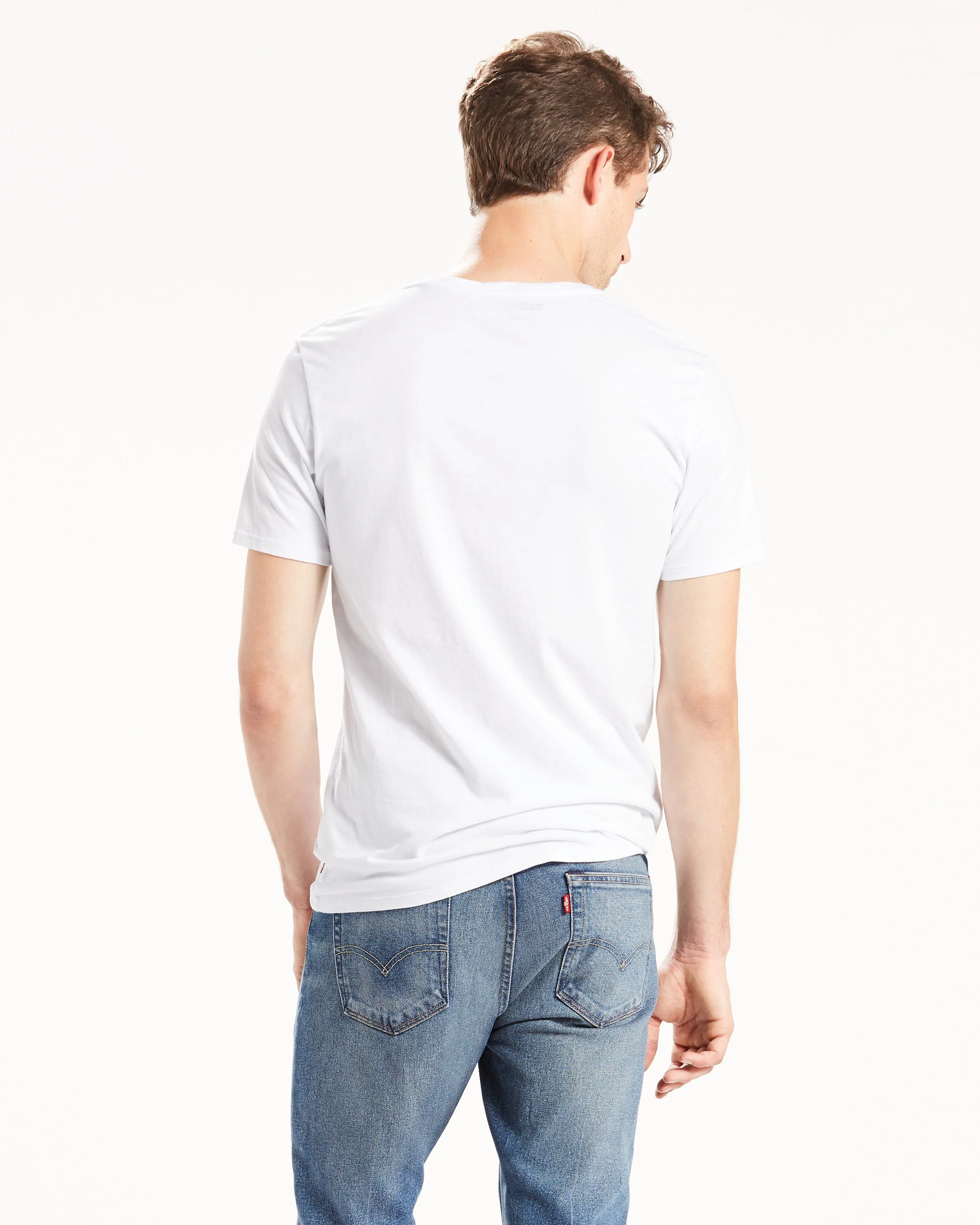 Levi's® Housemark Tee - White / Red - Image 3