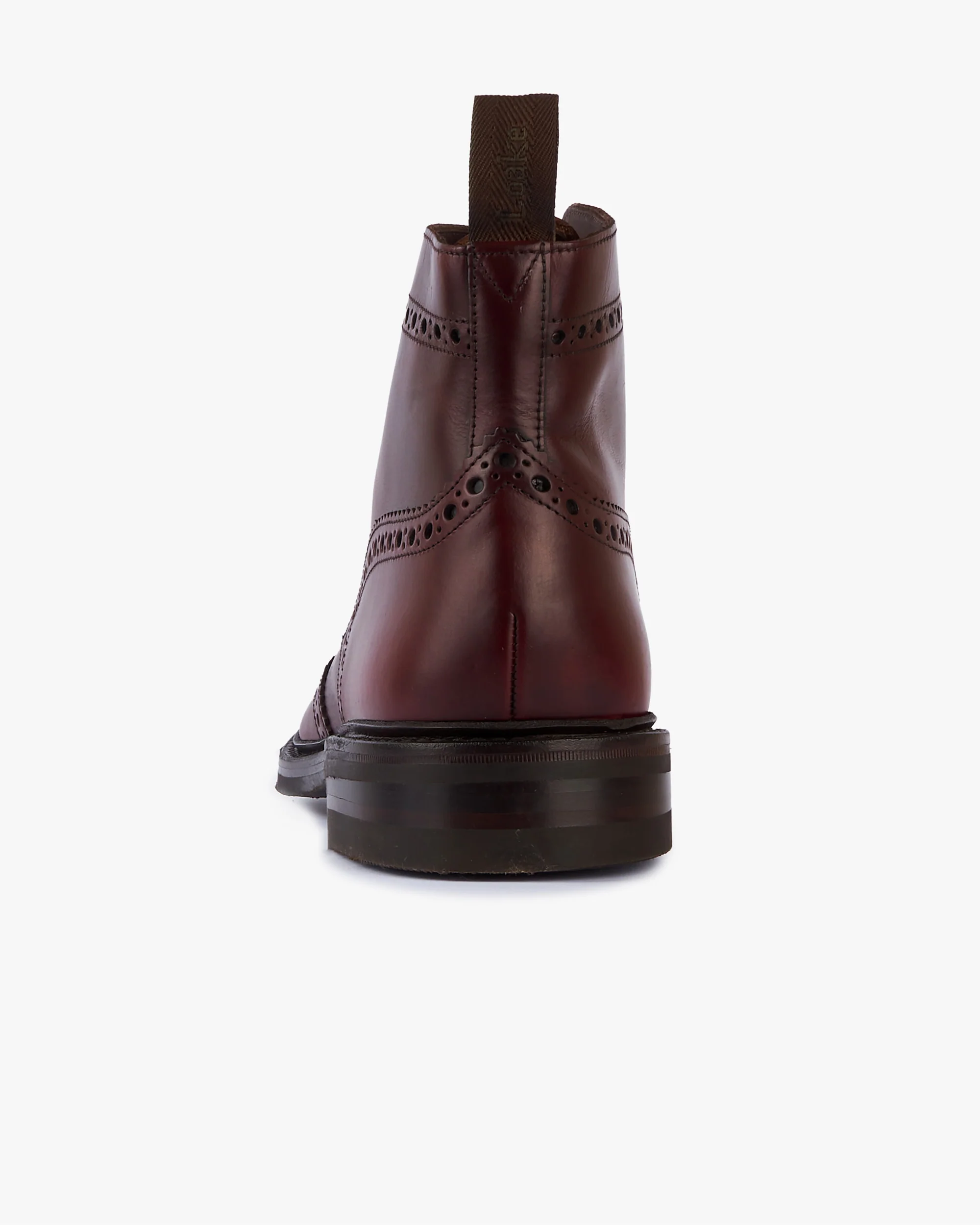 Loake 1880 Country Bedale Brogue Boot - Burgundy - Image 5