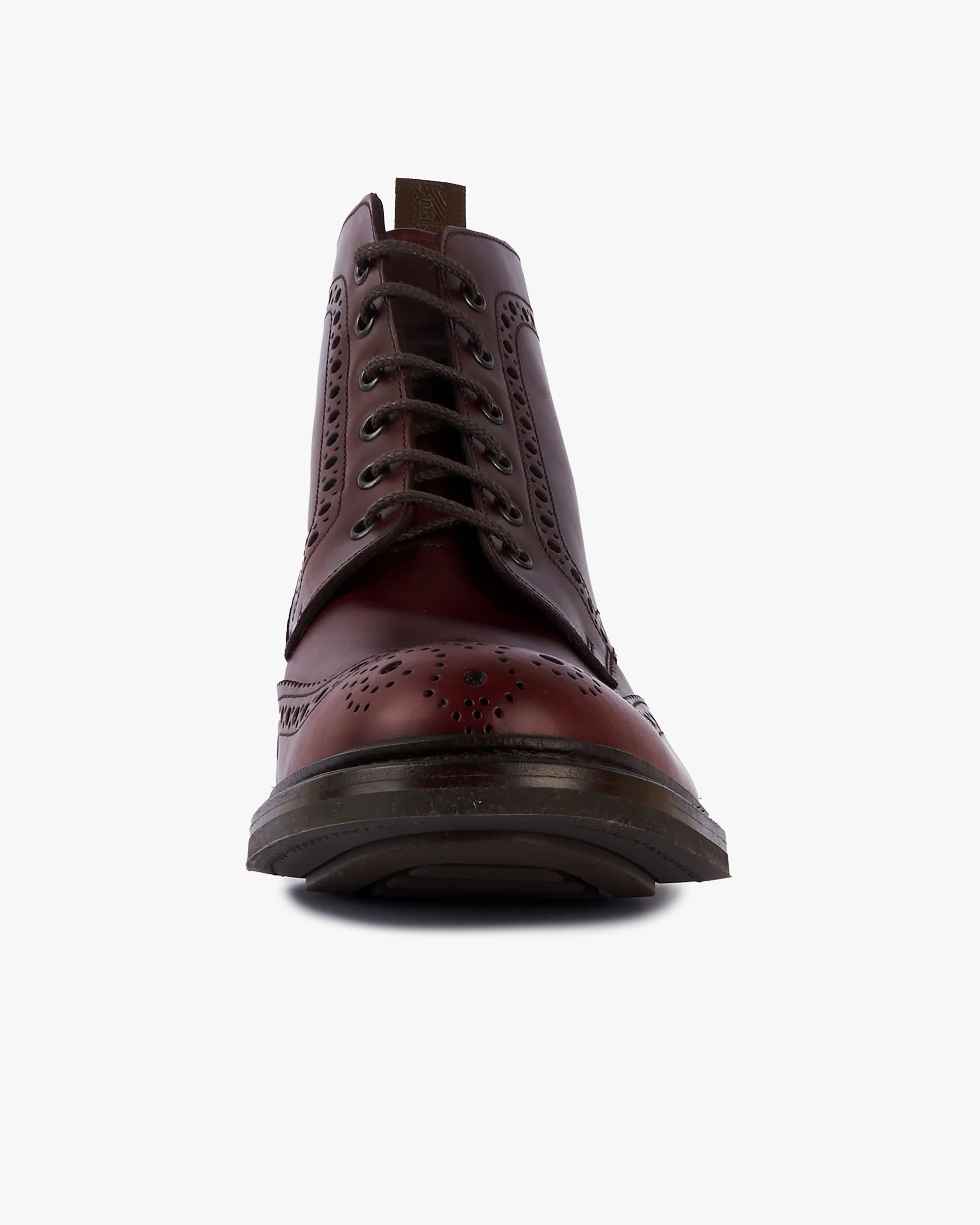 Loake 1880 Country Bedale Brogue Boot - Burgundy - Image 6