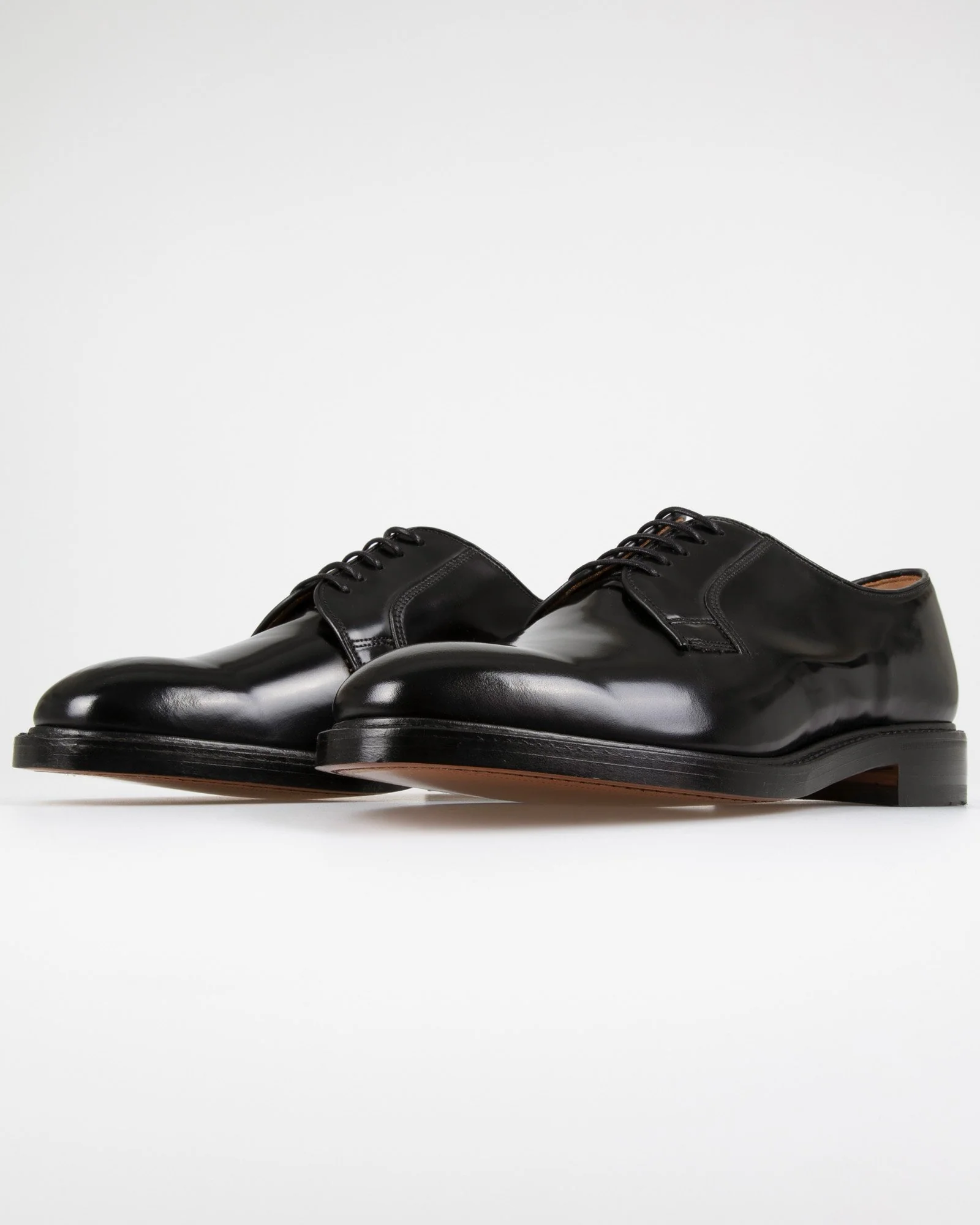 Loake Professional 771B Polished Plain Derby Shoe - Black - Image 3